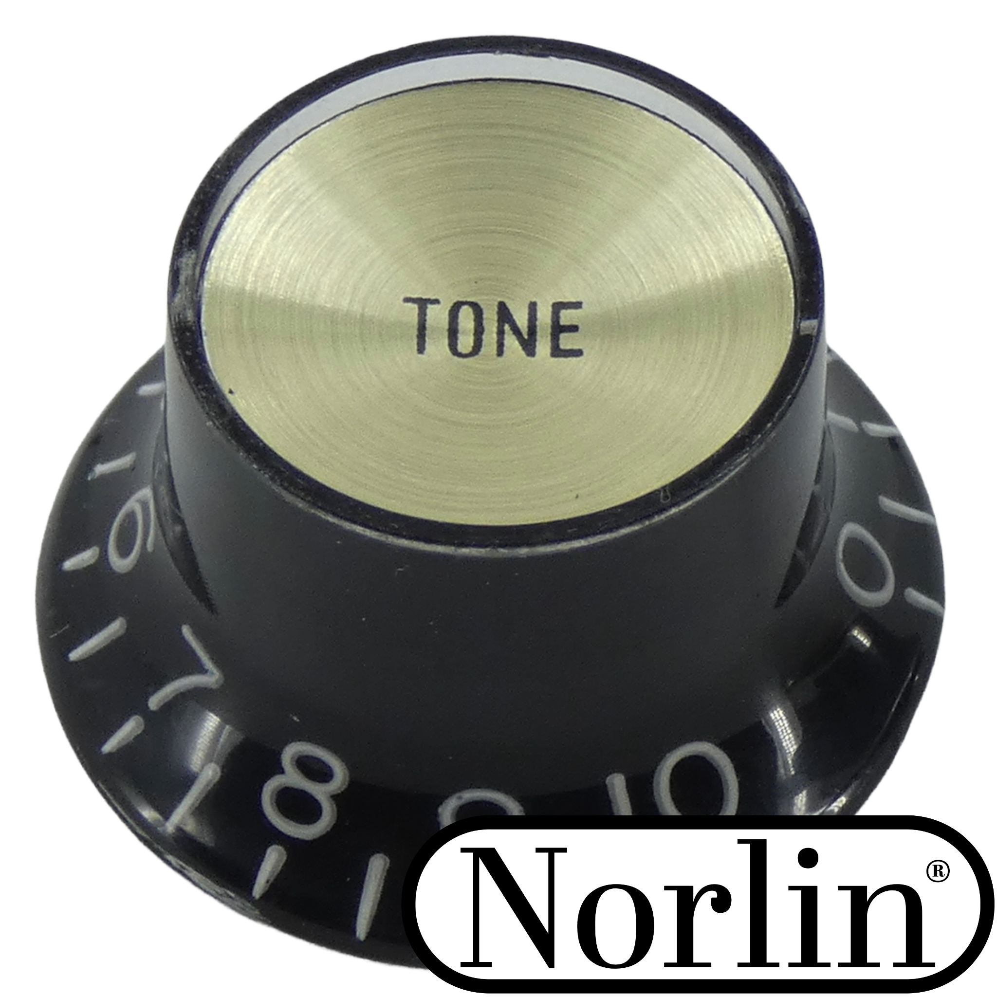 Embossed Top Hat Reflector Tone Knob for Gibson® Guitars Randy's LLC