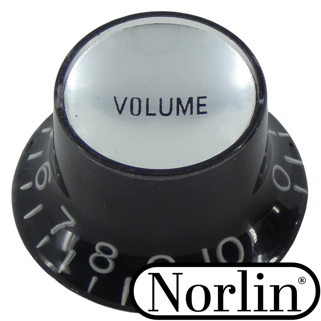 Embossed Top Hat Reflector Volume Knob for Gibson® Guitars Randy's LLC