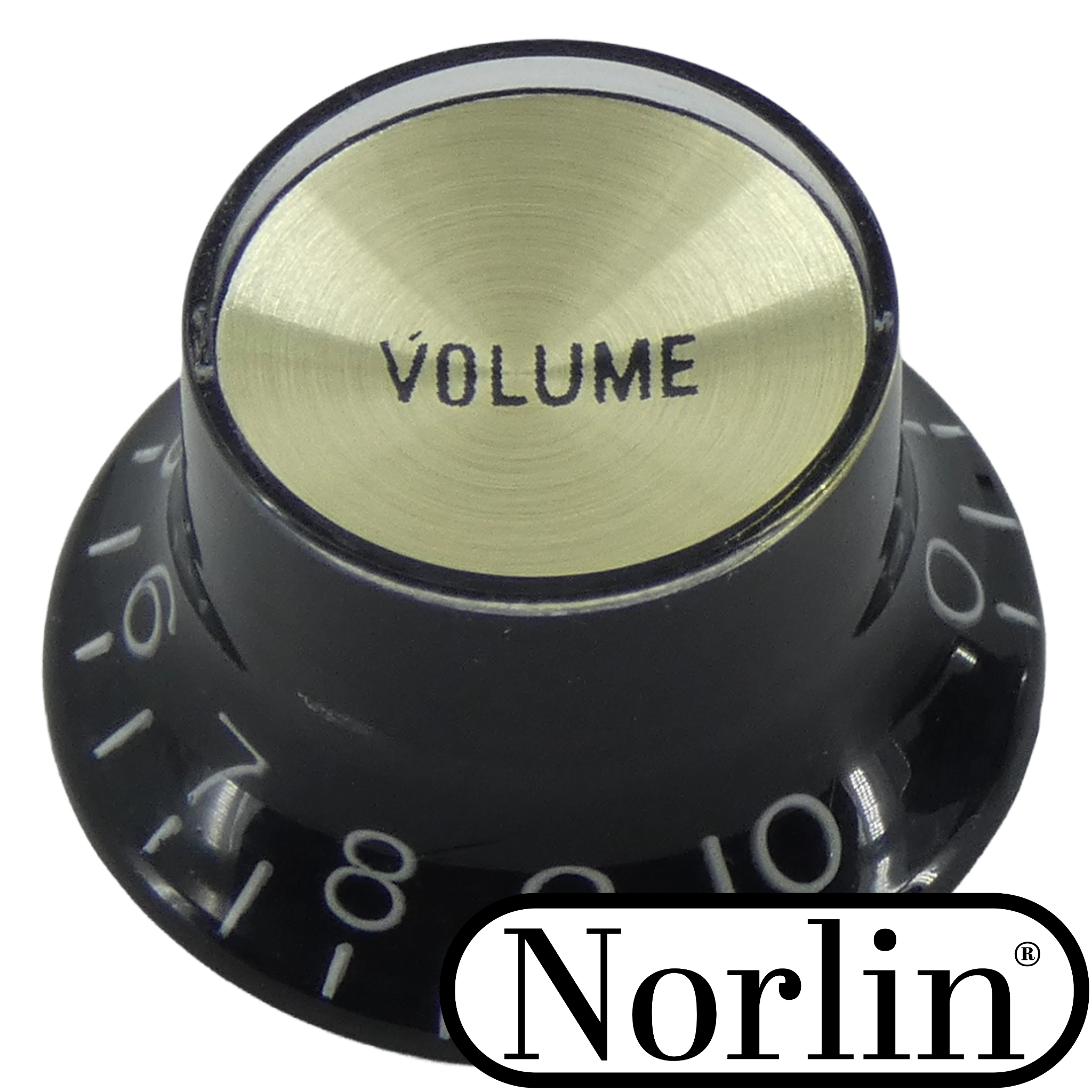 Embossed Top Hat Reflector Volume Knob for Gibson® Guitars Randy's LLC