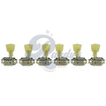 Kluson Tuners (Deluxe Series) w/ Double RIng Keystone "Tulip" Buttons (L3+R3) Double-Line - Fits Gibson® Randy's LLC