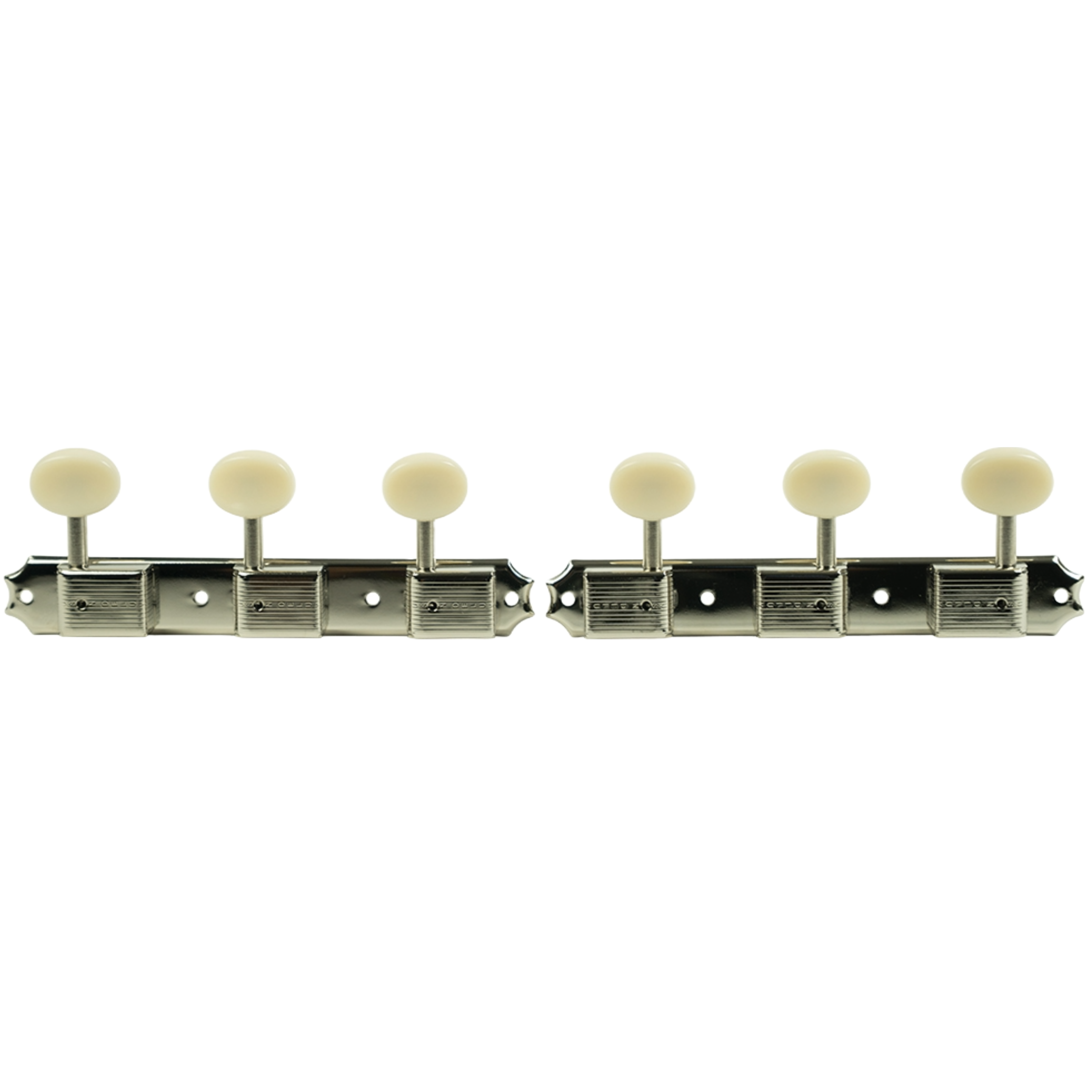 Kluson Tuners (Deluxe Series) w/ Oval Buttons (3-On-Plate) Single-Line - Fits Gibson® Randy's LLC