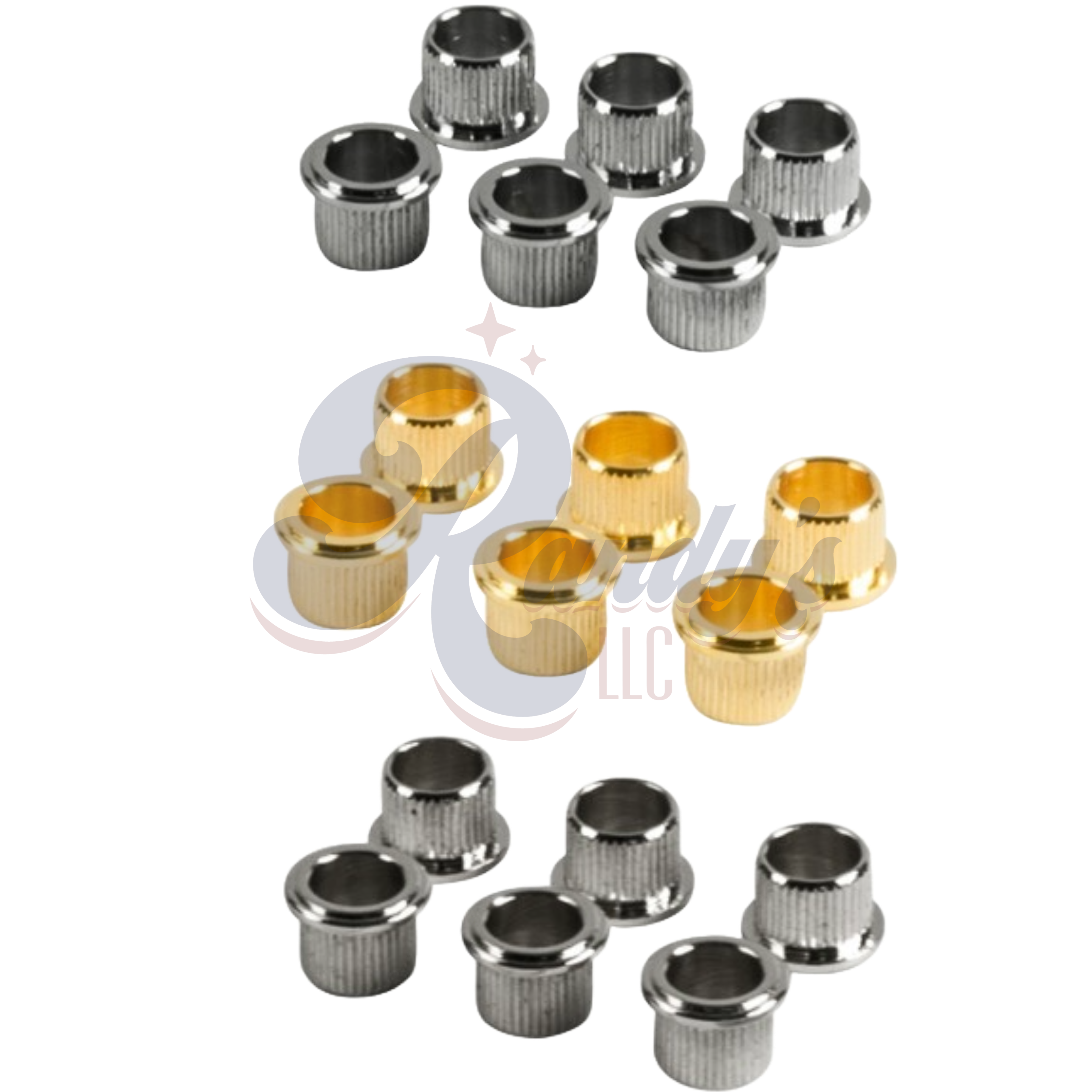 Kluson Replacement Tuner Bushings for Firebird® "Banjo" & Sealfast Series (6-Pack) - Fits Gibson® CLOSEOUT Randy's LLC