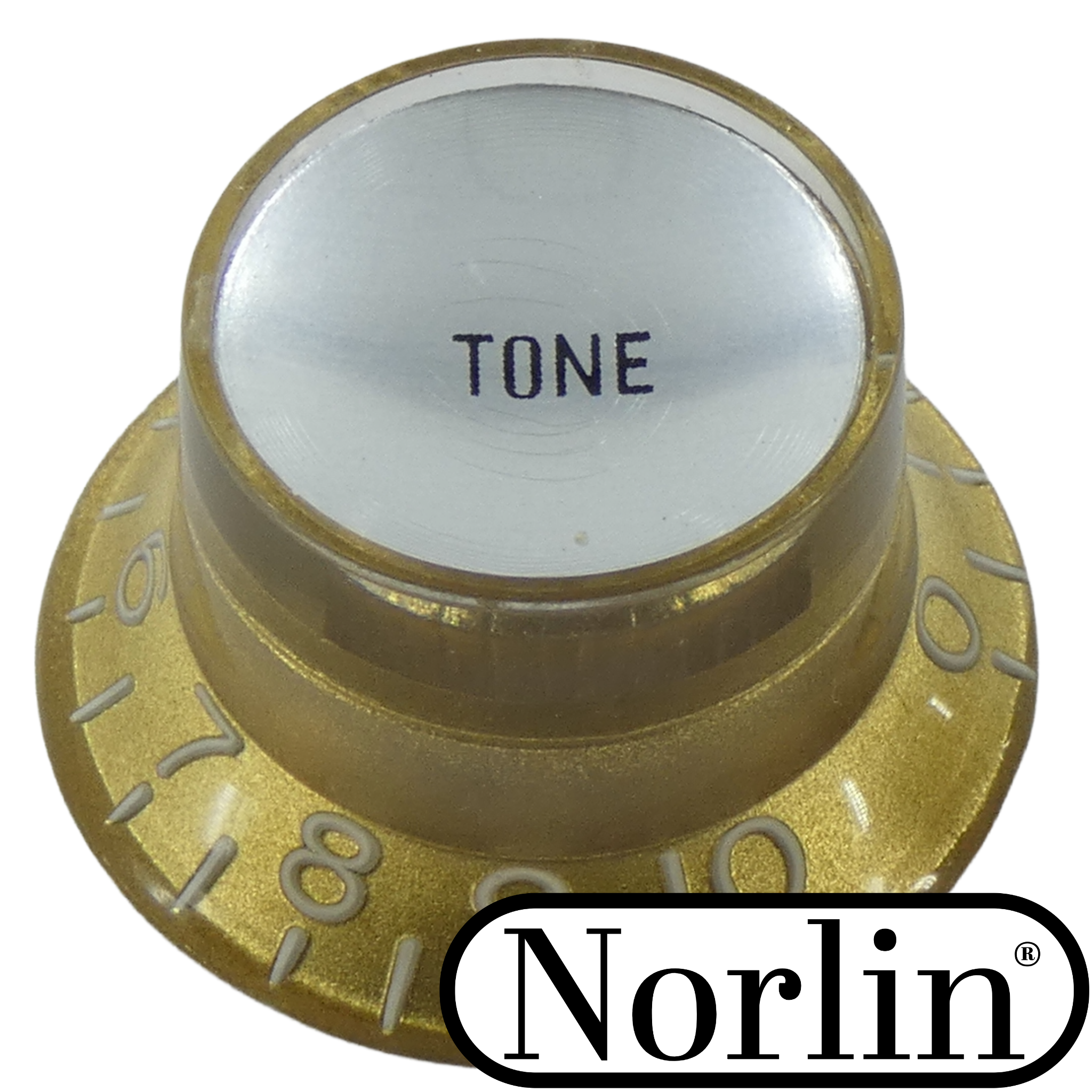 Embossed Top Hat Reflector Tone Knob for Gibson® Guitars Randy's LLC
