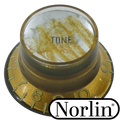 Embossed Aged Relic Low Top Hat Reflector Tone & Volume Knob for Gibson® Guitars Randy's LLC