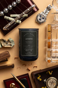 Shared Trauma Candles - Layoffs - 13 Oz Crackling Wood Wick - Worn Leather & Citron Second Life Candles