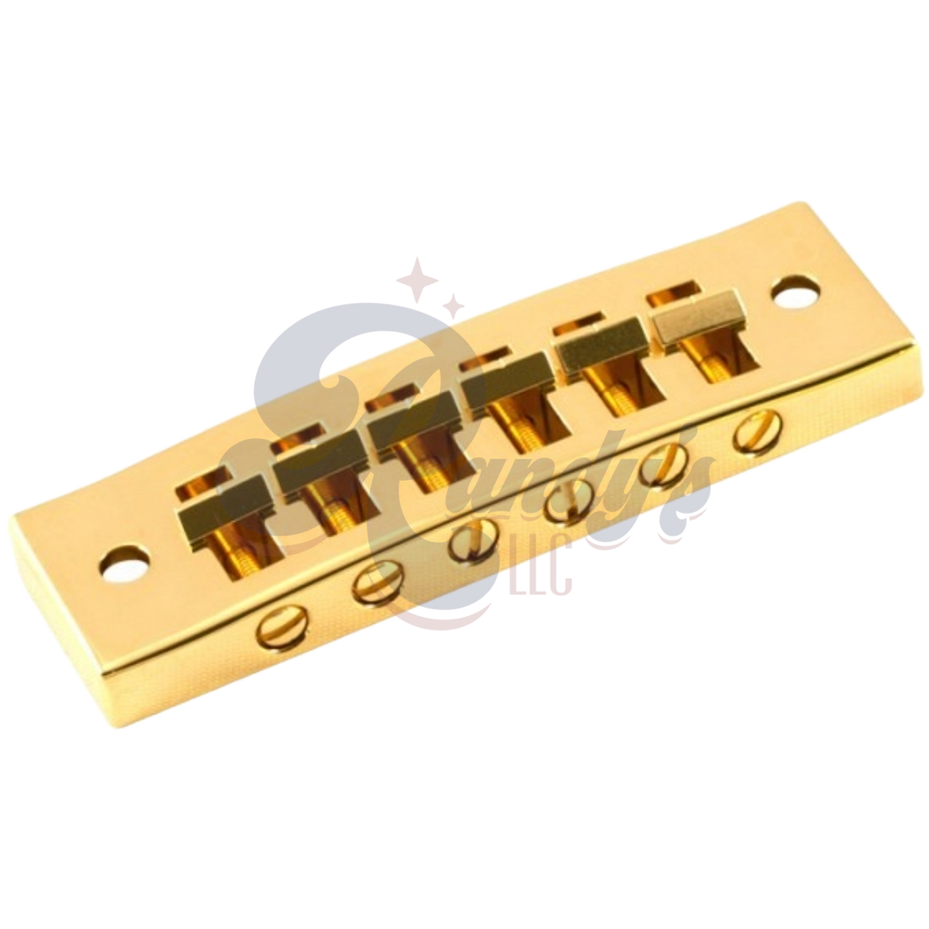 Kluson "Harmonica" Tune-O-Matic TOM Bridge w/ Posts (Steel) - Fits Gibson® Randy's LLC