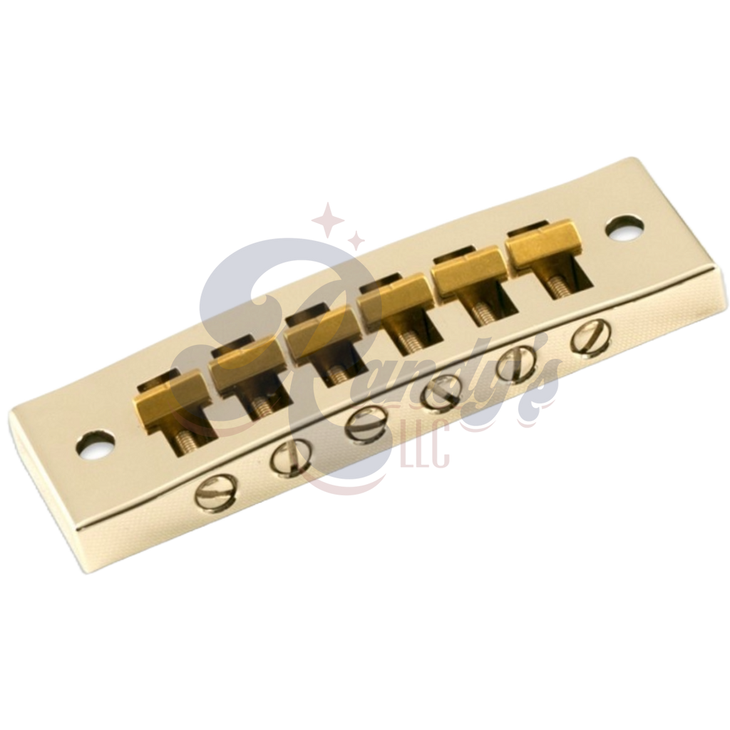 Kluson "Harmonica" Tune-O-Matic TOM Bridge w/ Posts (Steel) - Fits Gibson® Randy's LLC