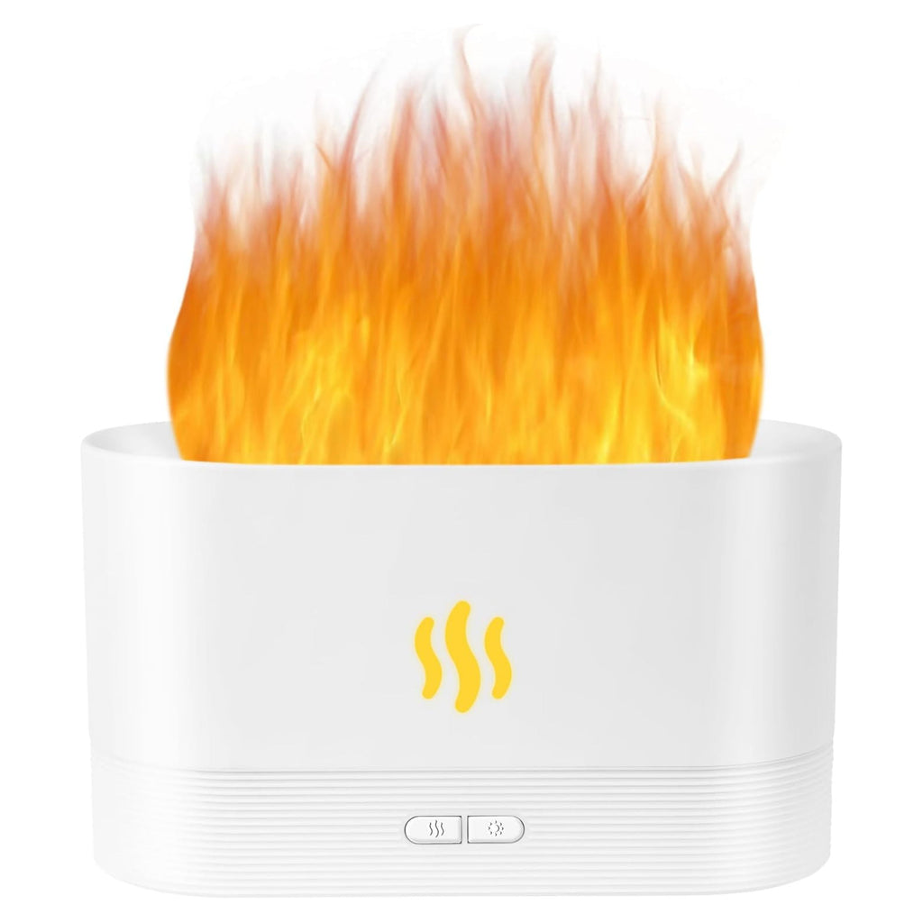 USB Essential Oil Diffuser Ð Ultrasonic Flame Humidifier with LED Flame Lights, Aroma Diffuser for Home KENRO