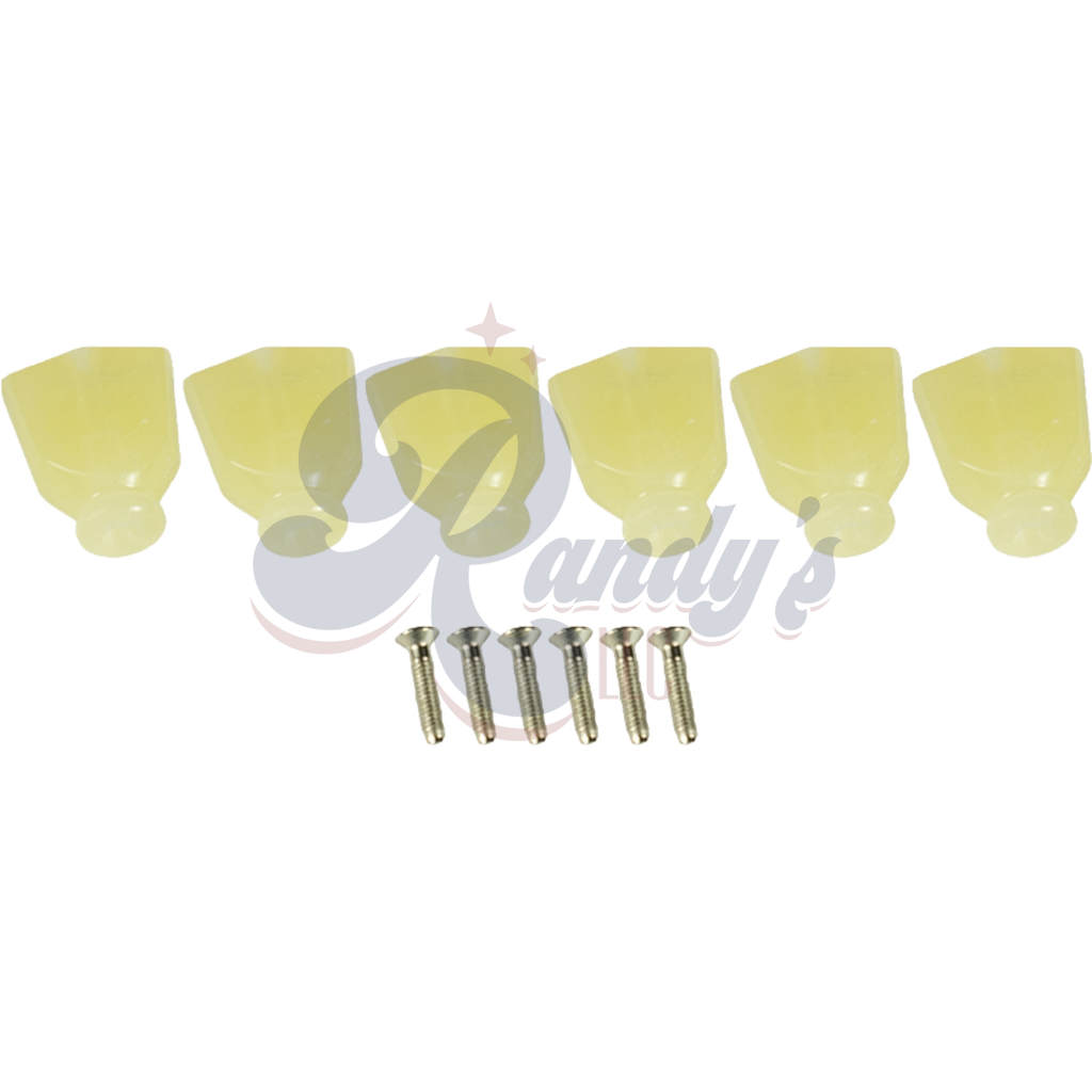 Kluson Replacement Tuner Buttons for Revolution & Plus Series (6-Pack) Keystone - Fits Grover® Randy's LLC