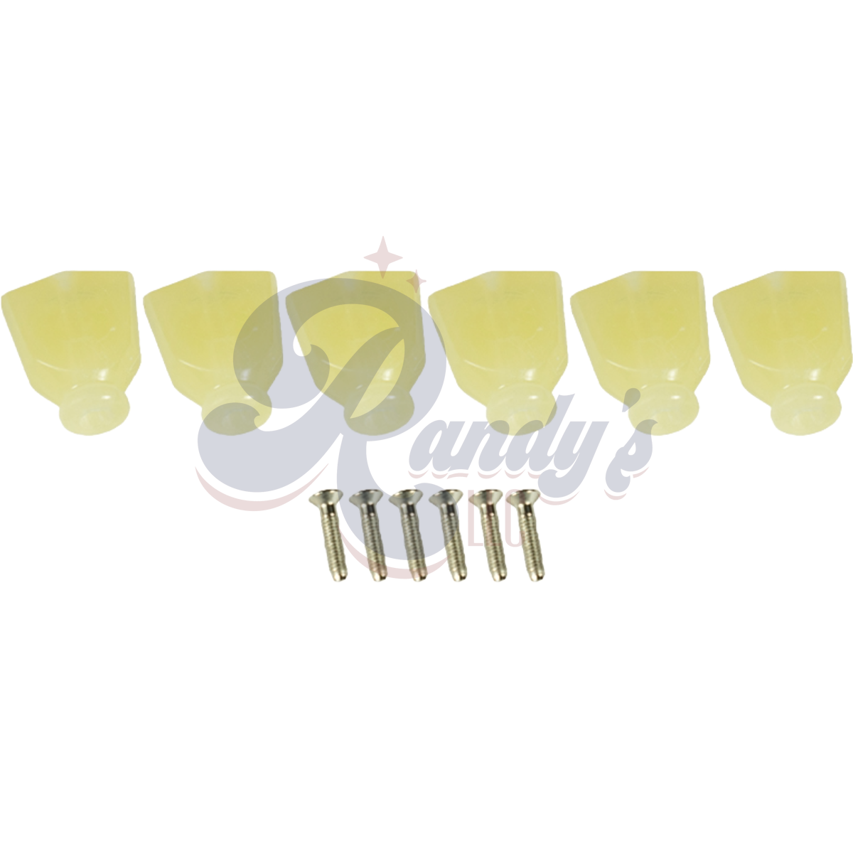 Kluson Replacement Tuner Buttons for Revolution & Plus Series (6-Pack) Keystone - Fits Grover® Randy's LLC