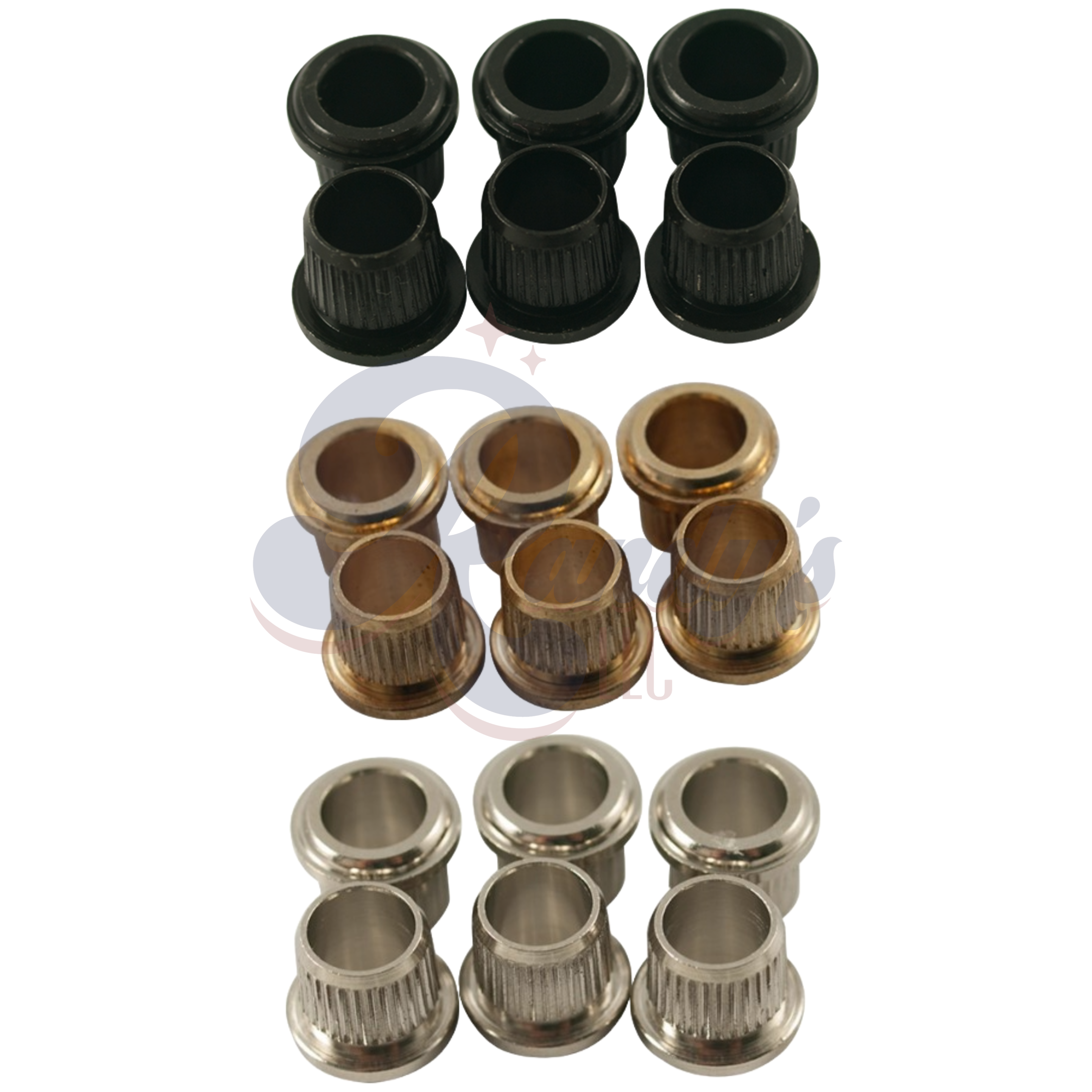 Kluson Replacement Round Bushings for Deluxe & Supreme Series (6-Pack) - Fits Gibson® CLOSEOUT Randy's LLC