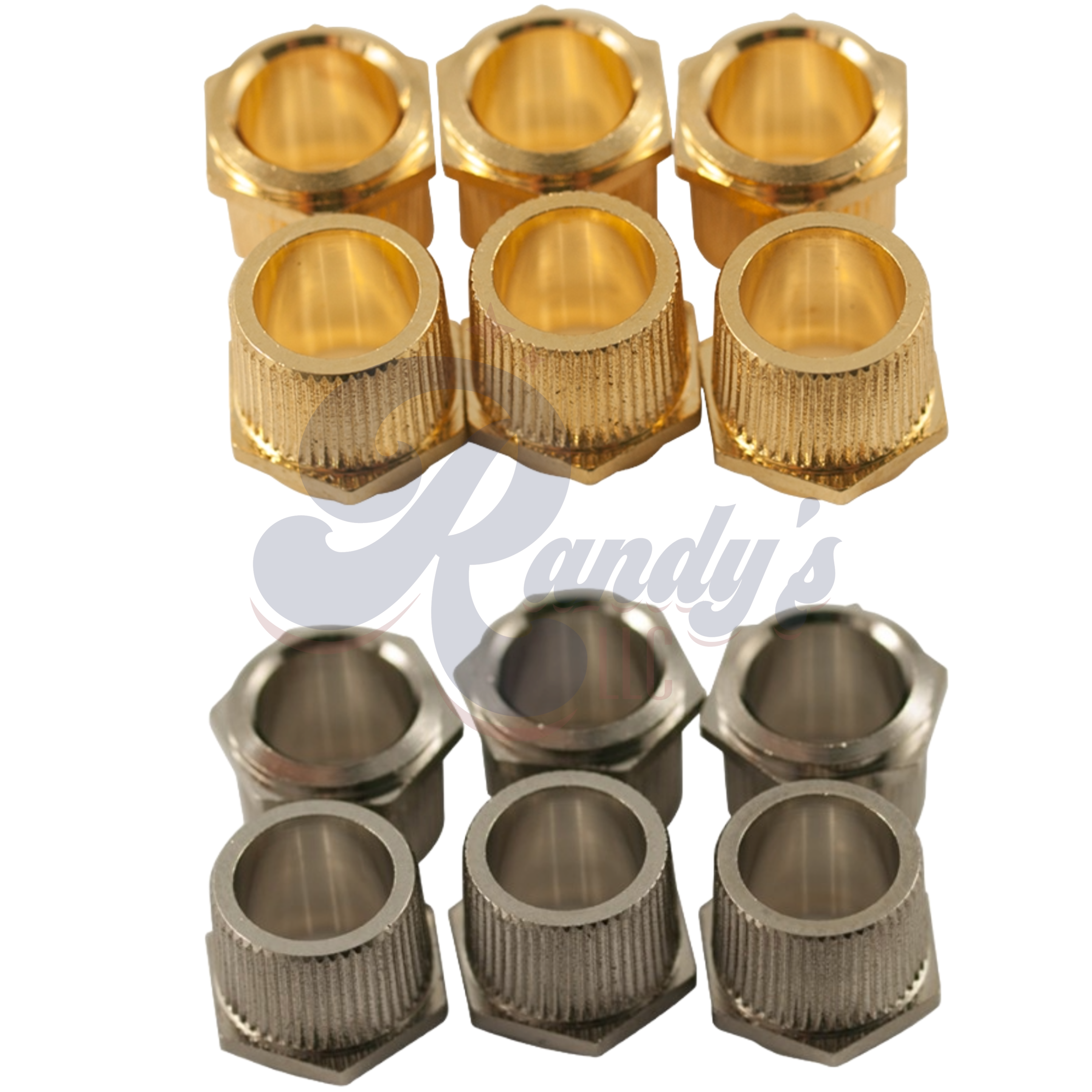 Kluson Replacement Tuner Hex Bushings for Deluxe & Supreme Series (6-Pack) - Fits Gibson® Randy's LLC