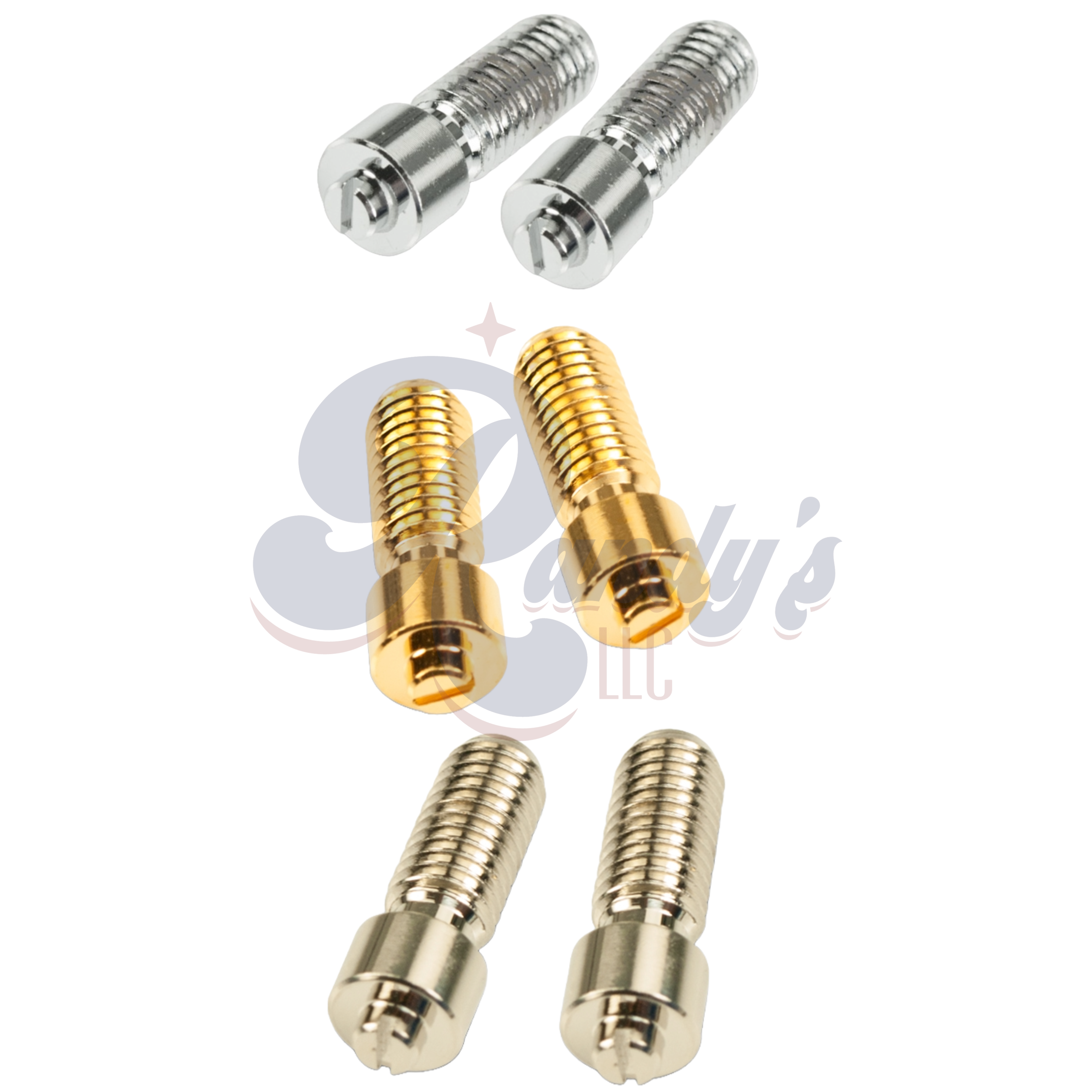 Kluson "Harmonica" Tune-O-Matic TOM Bridge Posts - Fits Gibson® CLOSEOUT Randy's LLC