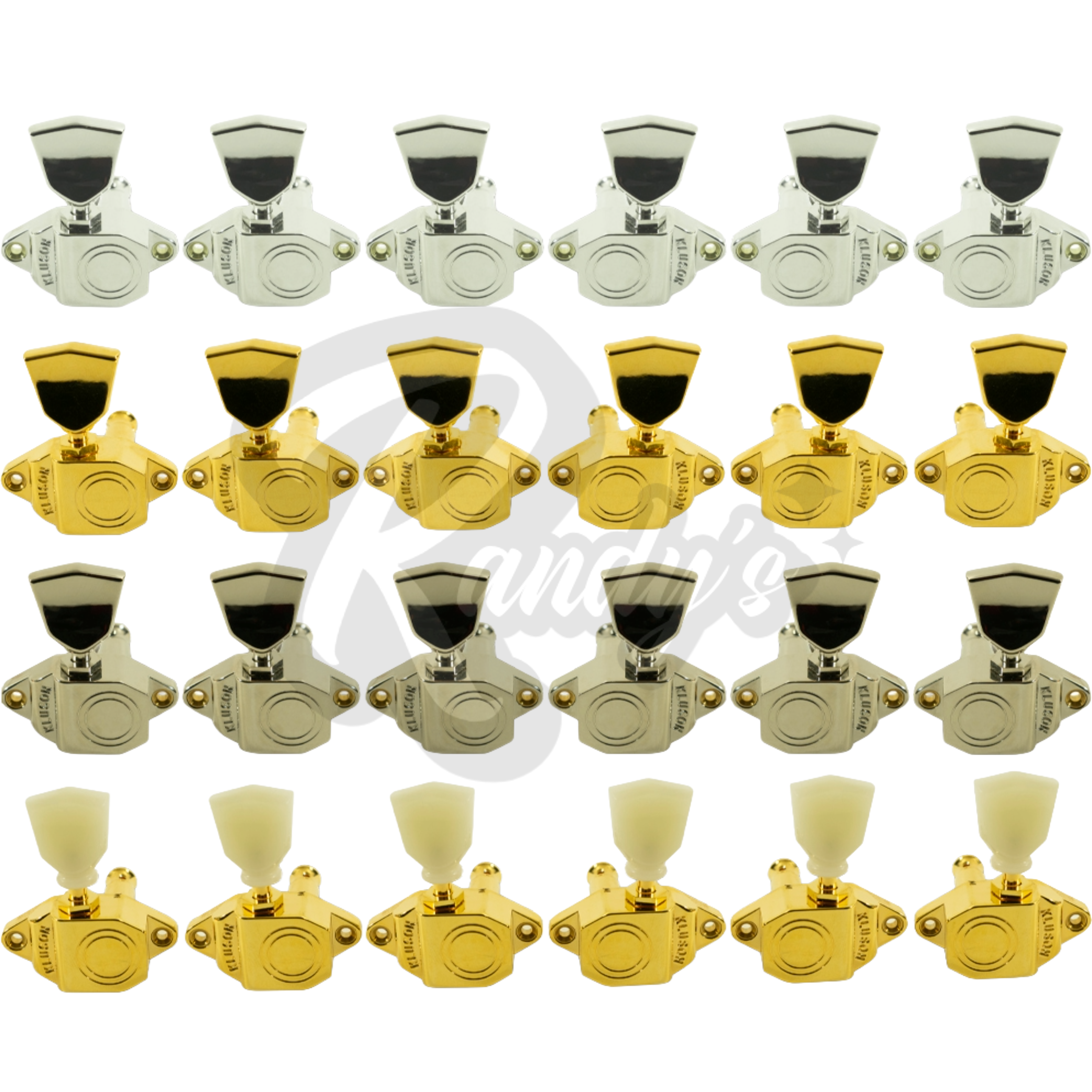 Sealfast Tuners (Vintage Diecast Series) L3+R3 - Fits Gibson® Byrdland® CLOSEOUT Randy's LLC