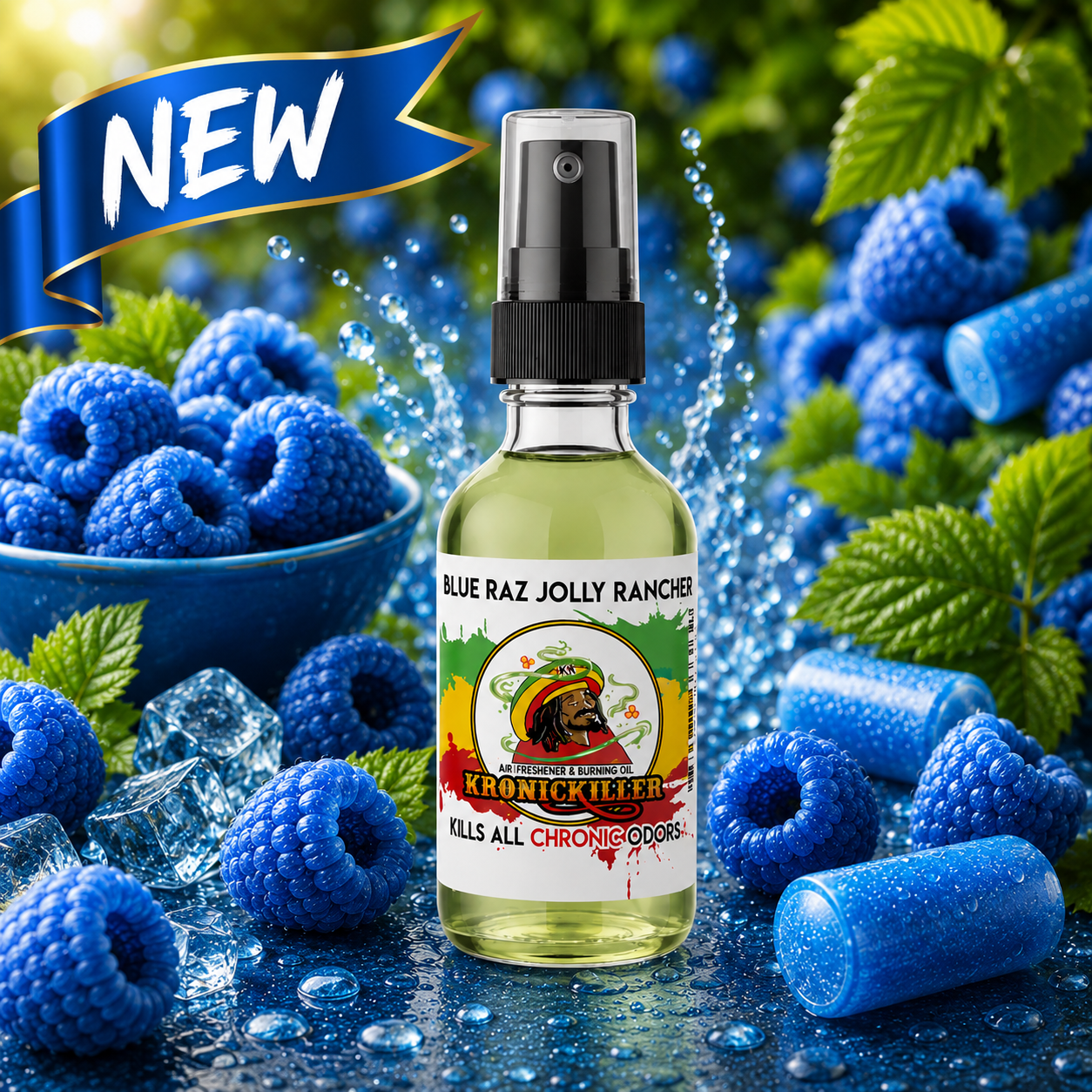 Kronickiller Blue Raspberry Air Freshener & Burning Oil FashionMojos.com