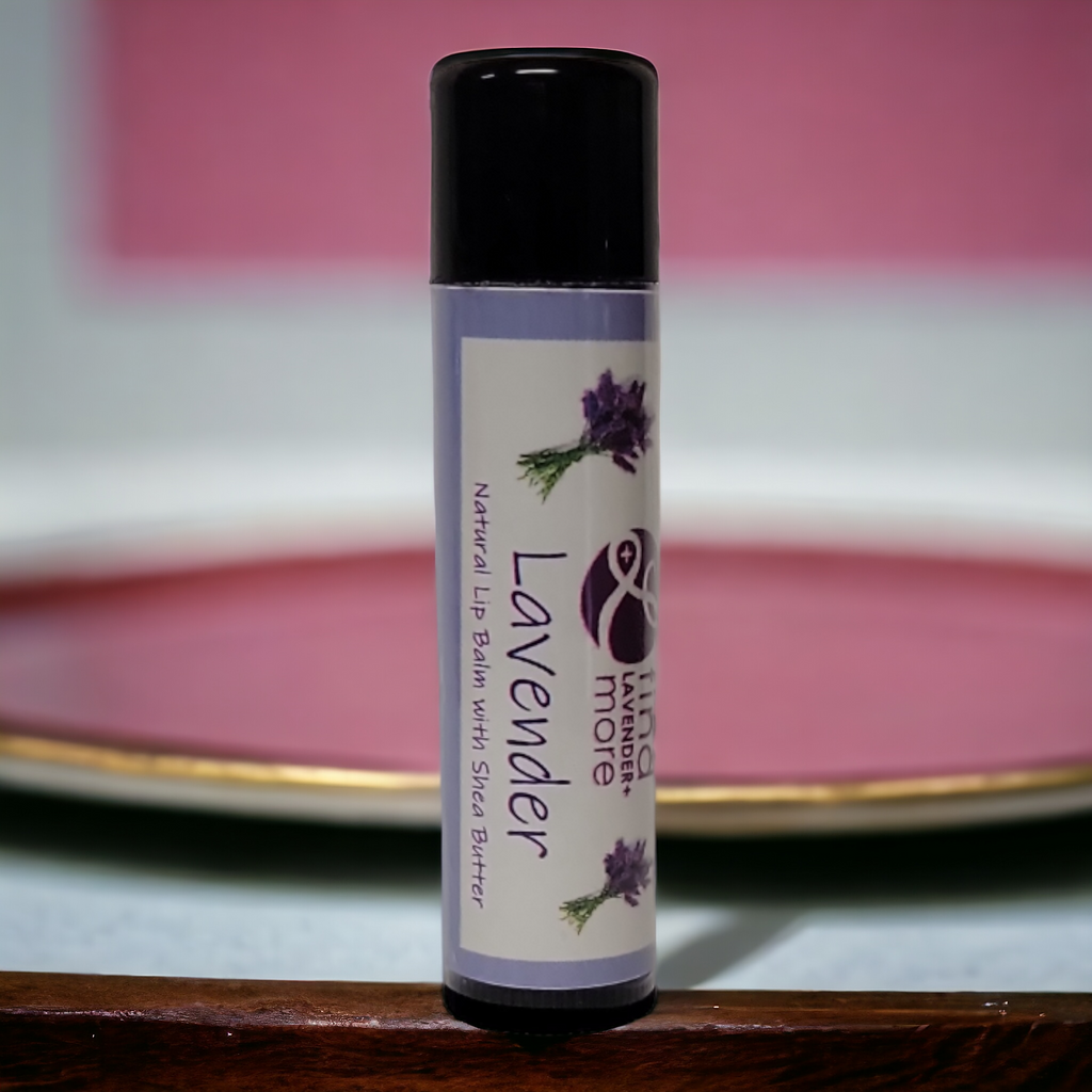 Natural Shea Butter Lavender Lip Balm Set 3-Pack Findlavender.com