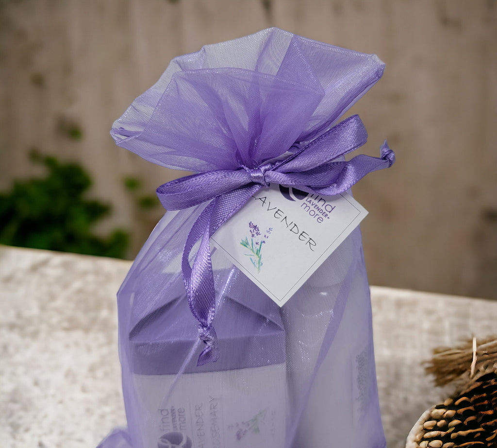 Lavender Gift Organza Bag Purple Drawstring Pouch Findlavender.com
