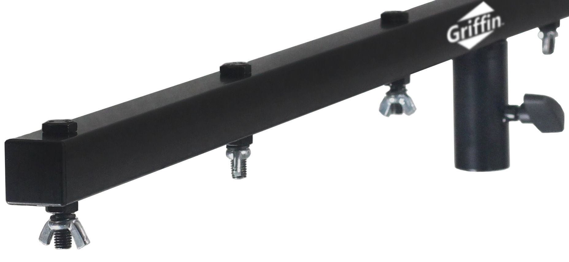 T-Bar Support for DJ Light Tripod Stands (2 Pack) | GRIFFIN Cross Bar Mount for Stage Lighting Truss System with 12 Hanging Bolts | 5FT Horizontal Trussing Kit for Can Lights & Music Equipment Package GeekStands.com