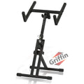 Guitar Combo Amplifier Stand by GRIFFIN - PA Speaker Karaoke Monitor Holder - Low Profile Pro-Audio Amp Tilt Back Mount Stand for Speaker Cabinet GeekStands.com