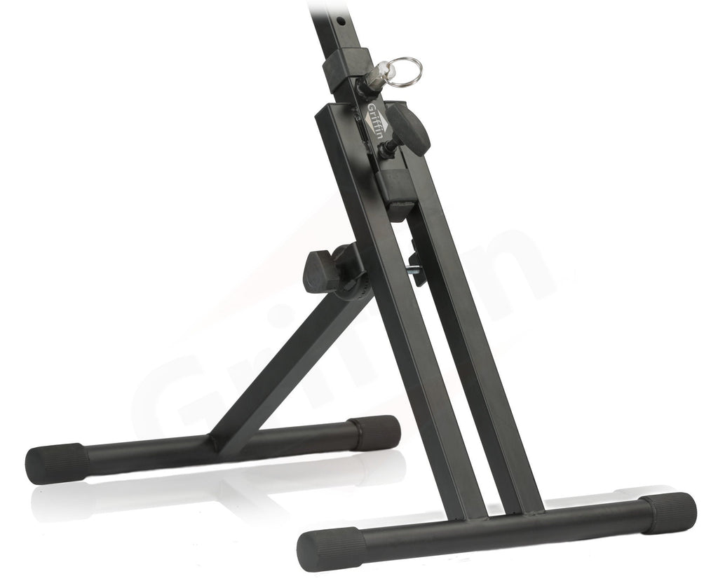 Guitar Combo Amplifier Stand by GRIFFIN - PA Speaker Karaoke Monitor Holder - Low Profile Pro-Audio Amp Tilt Back Mount Stand for Speaker Cabinet GeekStands.com