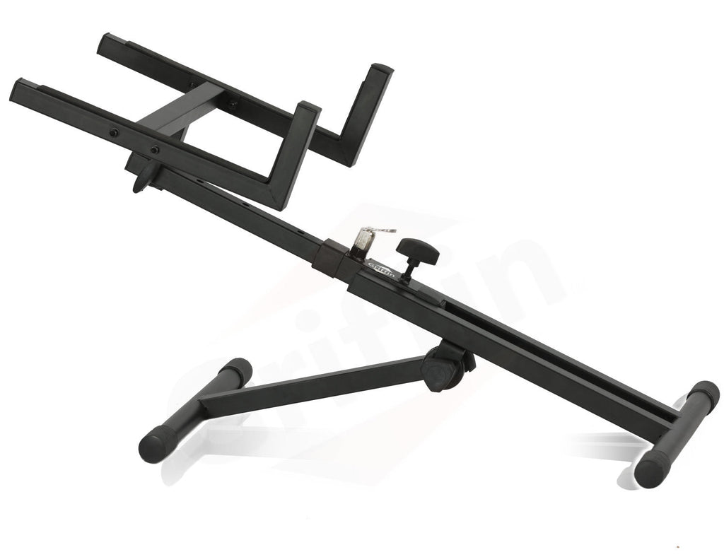 Guitar Combo Amplifier Stand by GRIFFIN - PA Speaker Karaoke Monitor Holder - Low Profile Pro-Audio Amp Tilt Back Mount Stand for Speaker Cabinet GeekStands.com