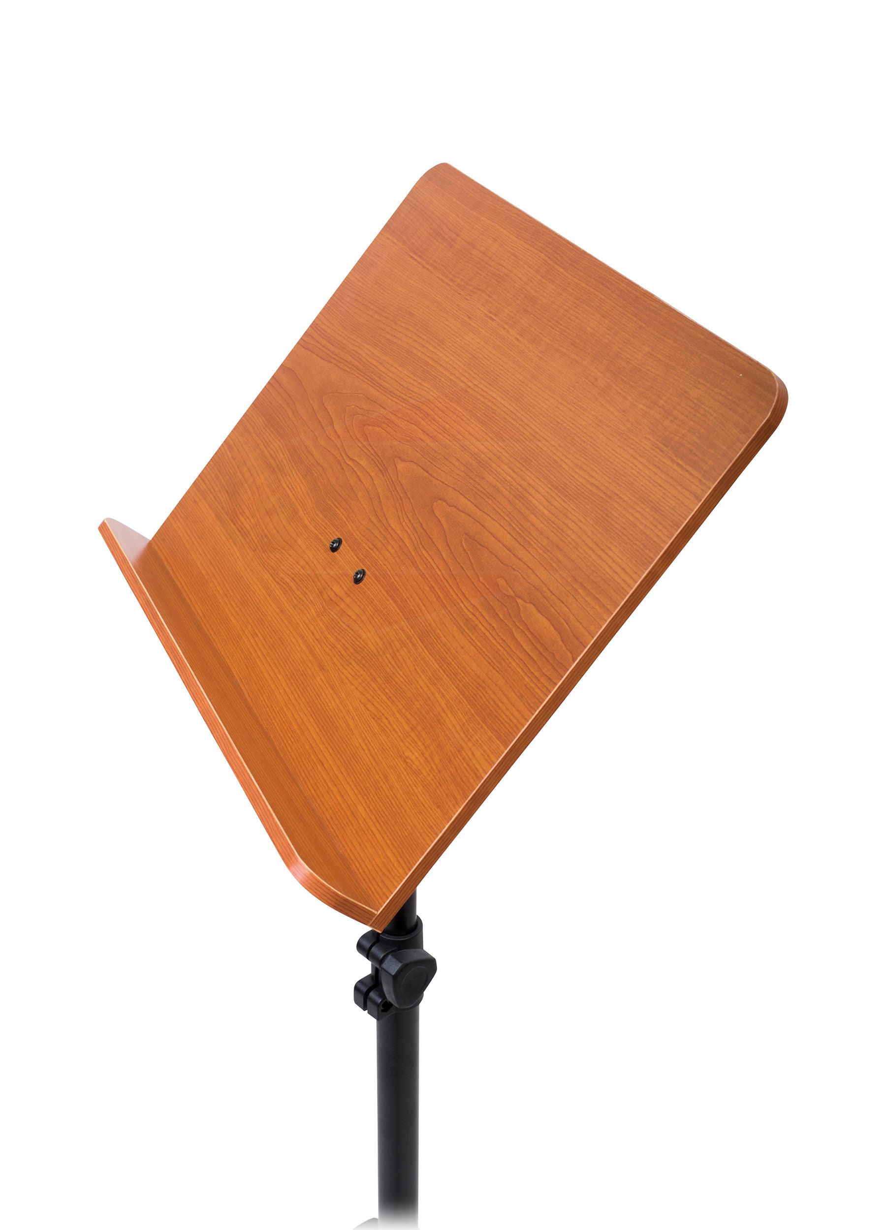 Wood Music Stand (2 Pack) by GRIFFIN - Deluxe CONDUCTOR Sheet Holder with Metal Tripod Folding Legs - For Stage Performance, Pro Audio Recording GeekStands.com