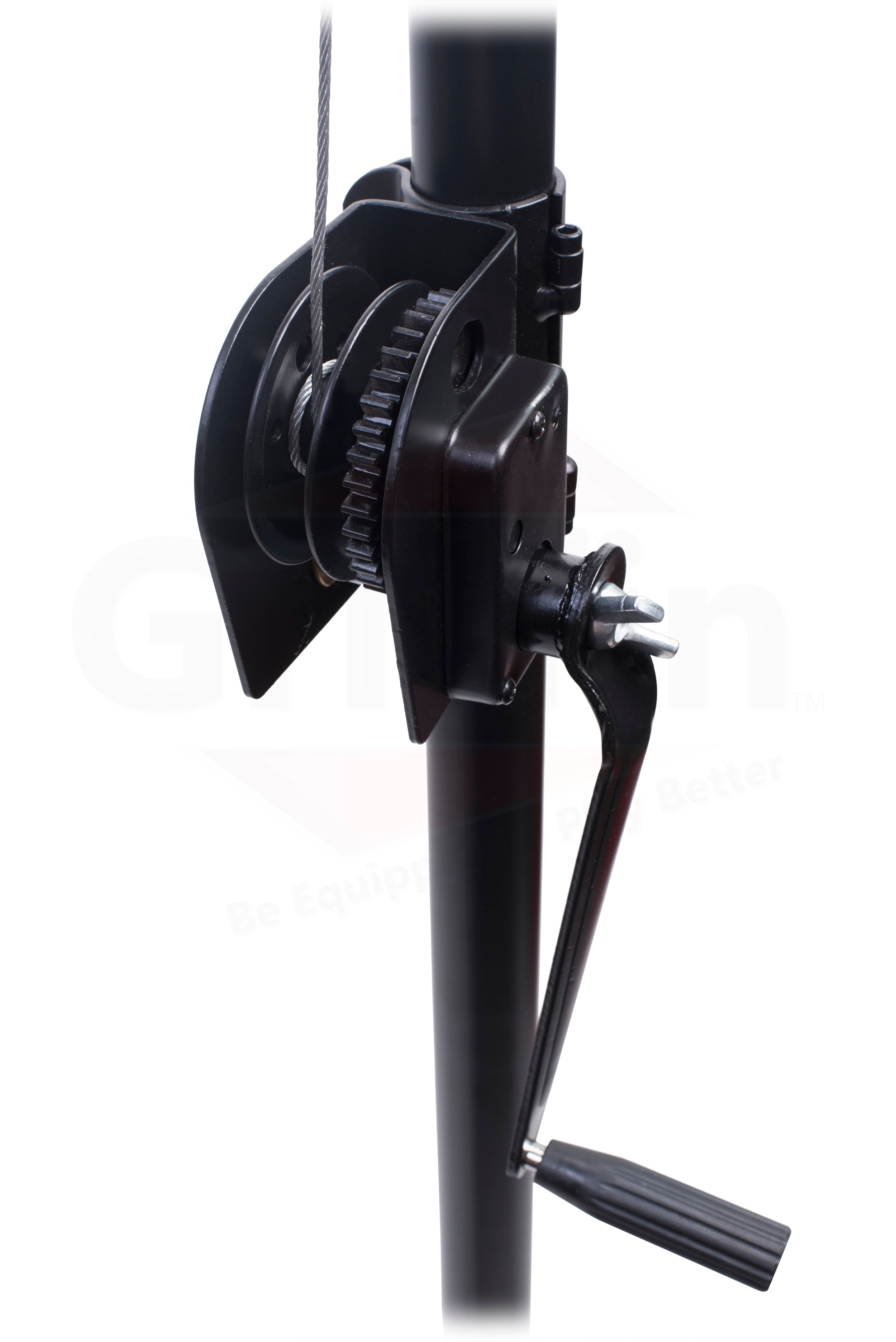 GRIFFIN - Crank Up Triangle Light Truss System - DJ Booth Trussing Stand Kit for Light Cans & Speakers - Pro Audio Lighting Stage Platform Package GeekStands.com