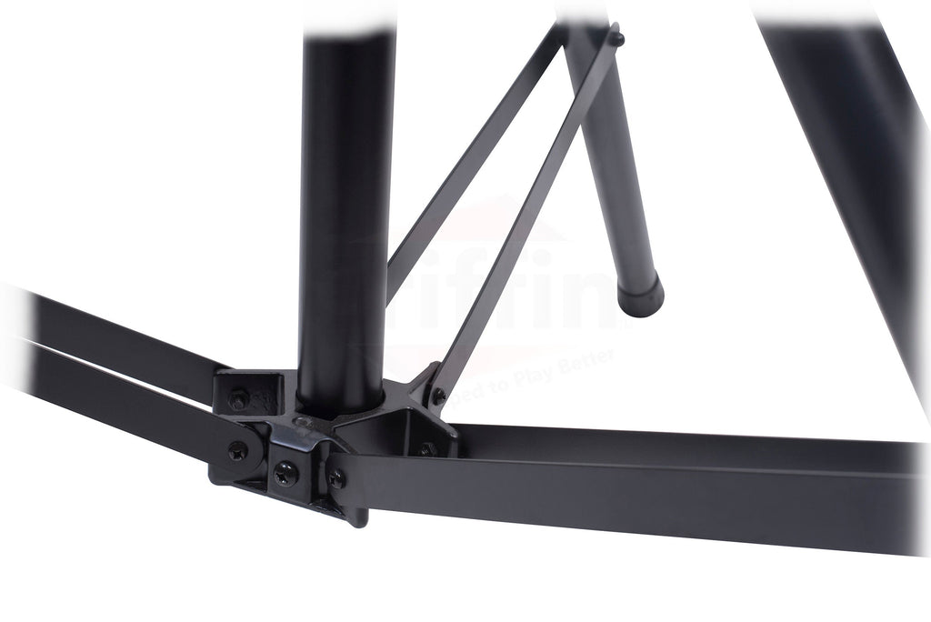 Crank Up Light Stands (2 Pack) Stage Lighting Truss System by GRIFFIN - Portable Speaker Tripod Platform Rig - Adjustable Trussing DJ Booth Kit, T Bar GeekStands.com