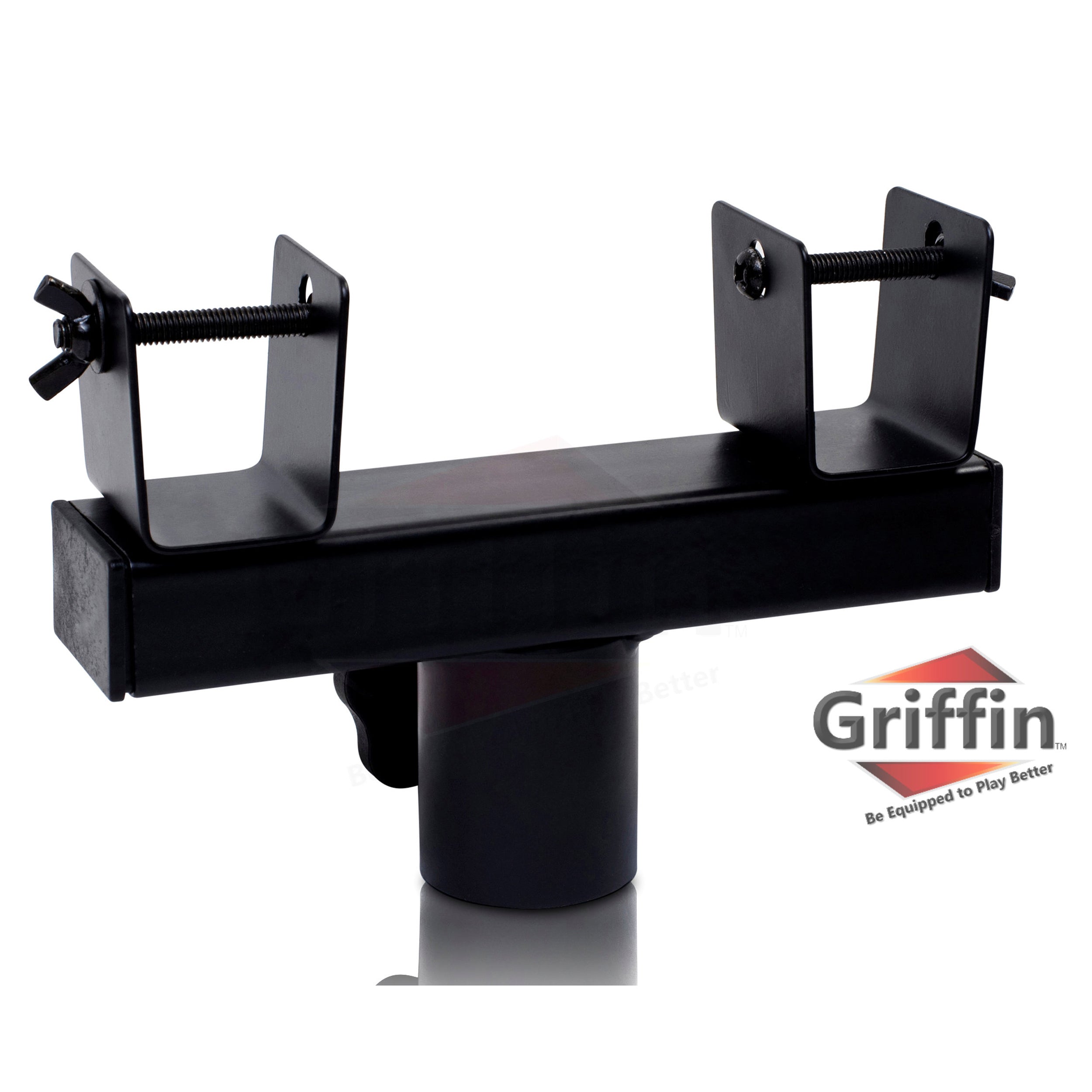 DJ Triangle Truss Extension Lighting System by GRIFFIN | Mounts on your Speaker Stands | Trussing Stage Kit for Smoke Machines & Dance Can Lights | C Clamps Mounting Brackets & Platform Hardware Set GeekStands.com