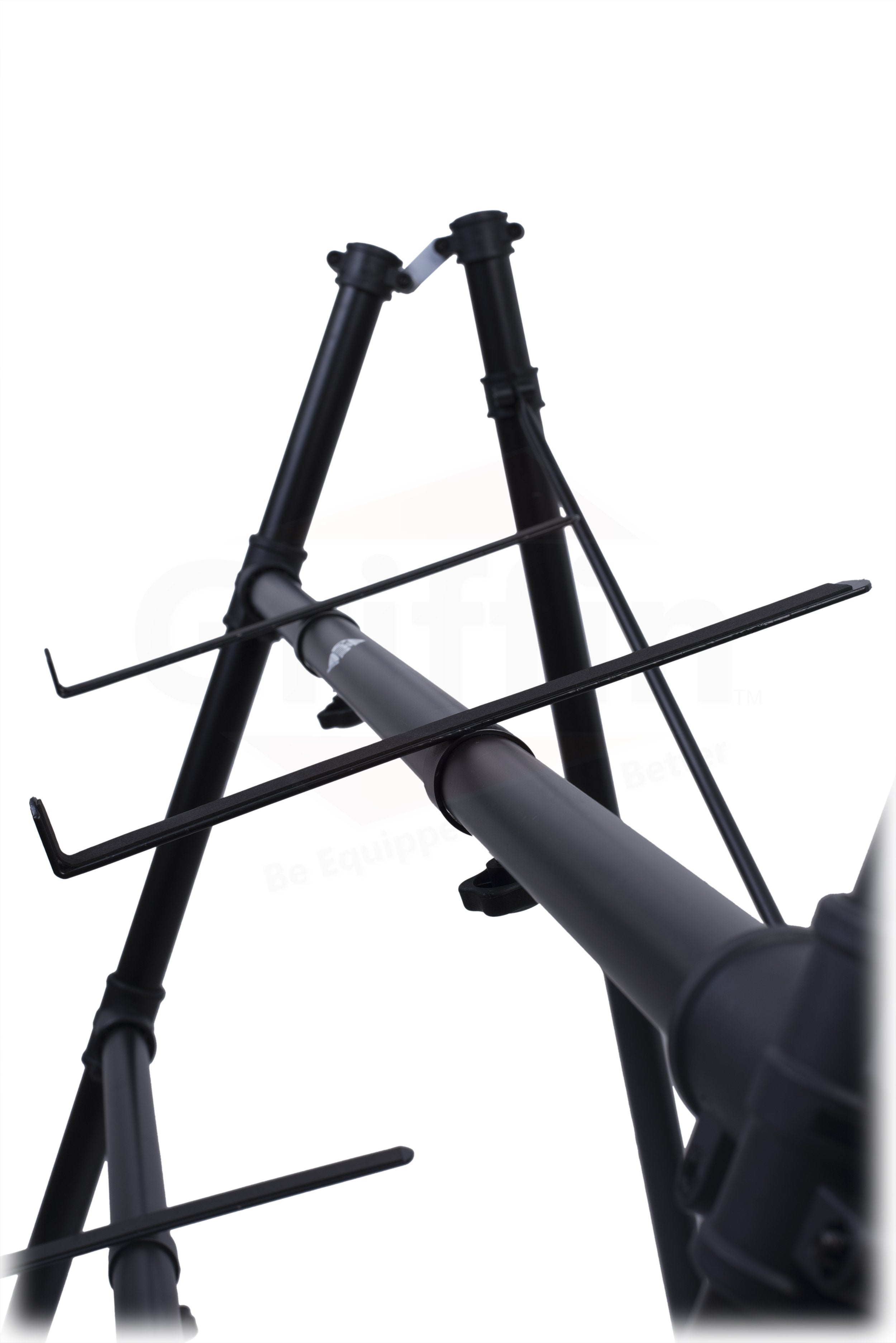 3 Tier Piano Keyboard Stand by GRIFFIN - Triple A-Frame Standing Synthesizer Mixer Workstation Platform - Pro Audio Stage Music Recording Studio Rack GeekStands.com