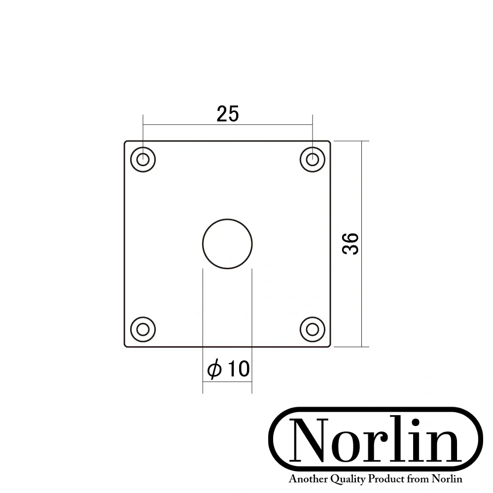 Historic Square Jack Plate for Gibson® Guitars Randy's LLC