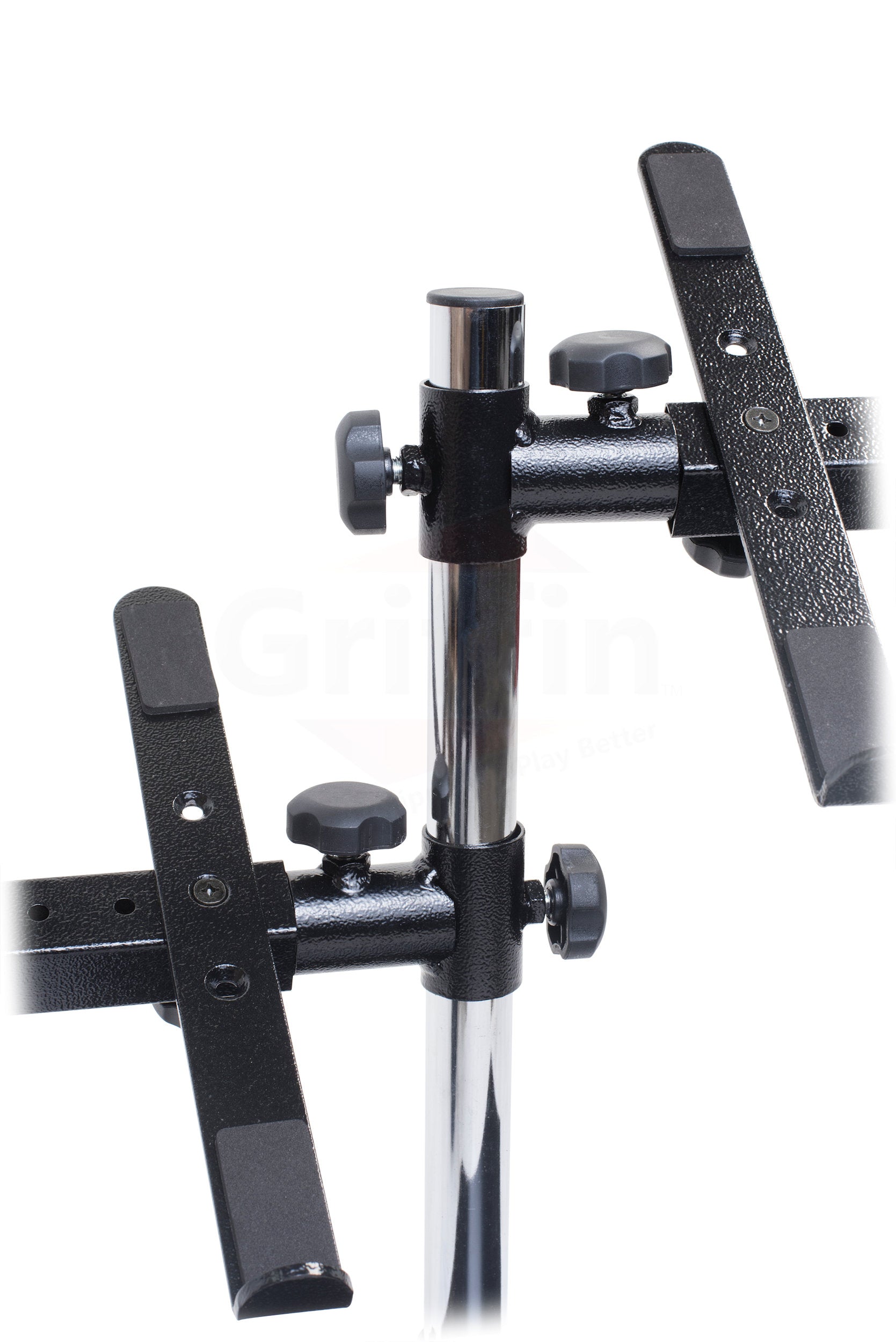 Double DJ Laptop Stand by FAT TOAD | 2 Tier PC Table Holder | Portable Computer Clamp Equipment Rack with Support Mounts for Music Studio Mixers, Controllers, Monitors, & Disc Jockey Booth Gear GeekStands.com