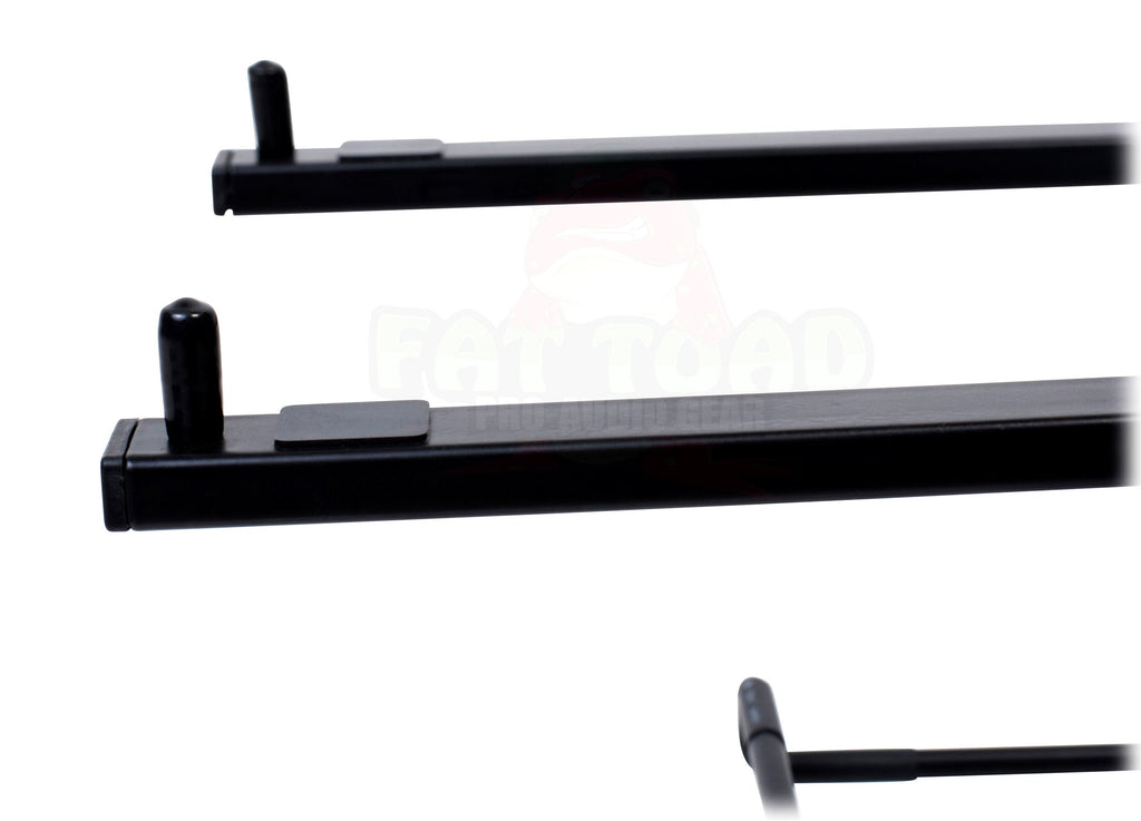 Folding DJ Laptop Stand with Sub-tray Shelf by FAT TOAD - Pro Audio Computer Table Top Rack Stand Mount for iPads, Mixer Controller & Tablets PC Gear GeekStands.com