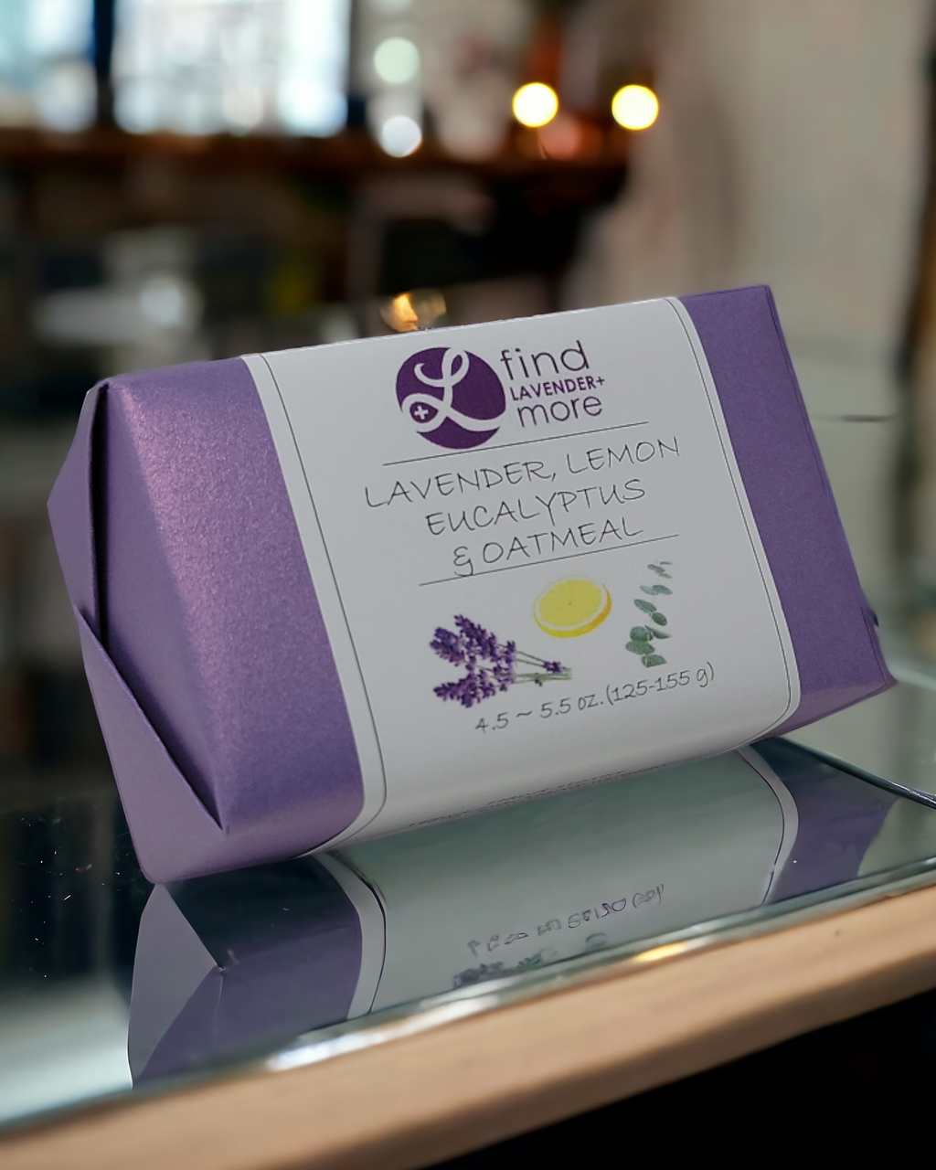 Handmade Lavender Soap Bars 4.5-5oz Natural Essential Oil Bath Findlavender.com