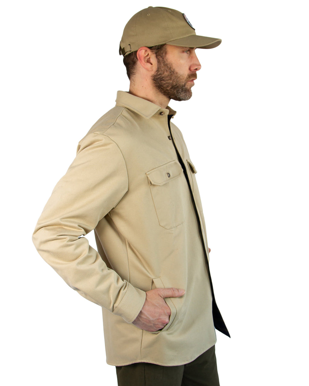 Lined Yukon Flannel Shirt Jacket, Tan MuskOx Flannels