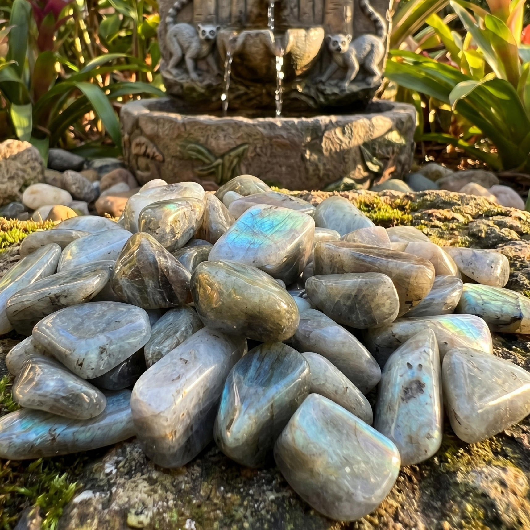 Labradorite Tumbled Stones (By The Piece Or Pound) Amazing Crystals