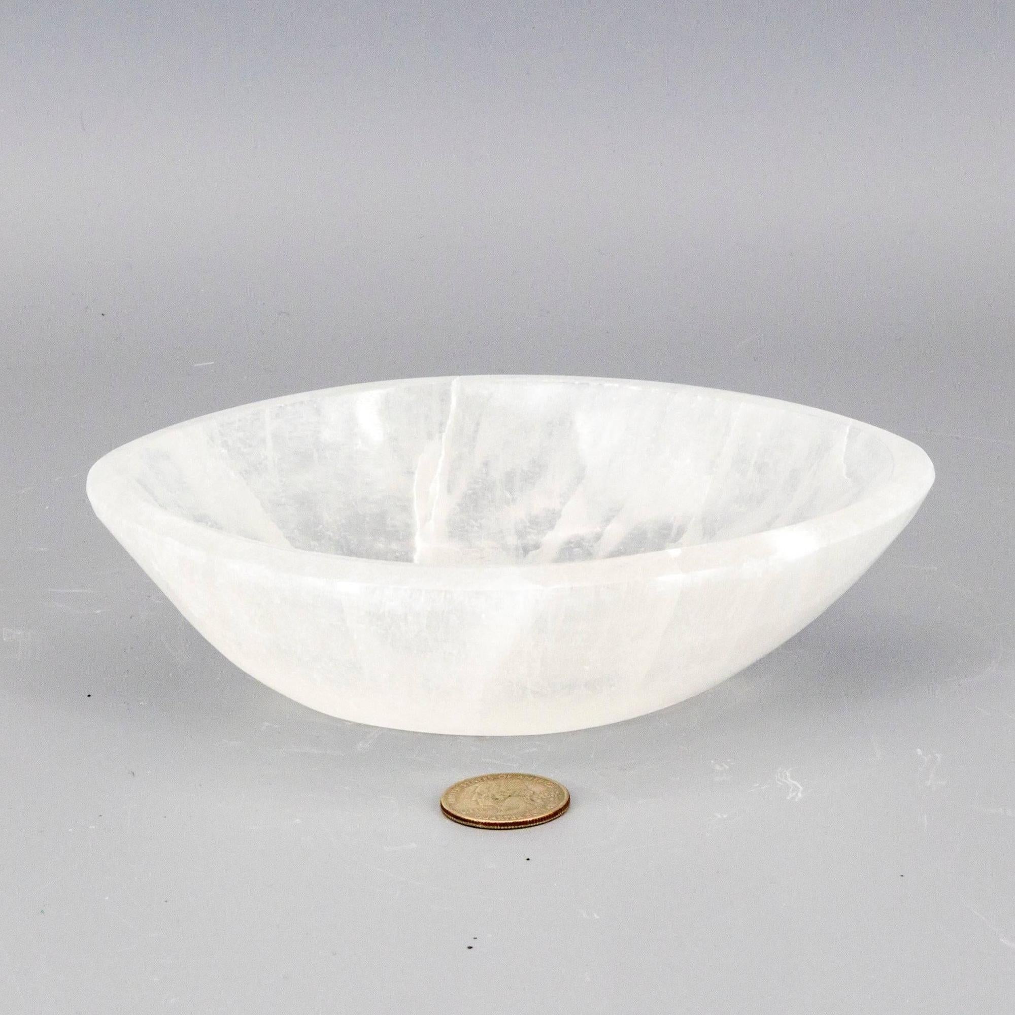 Large Selenite Oval Bowl Crystal Destiny