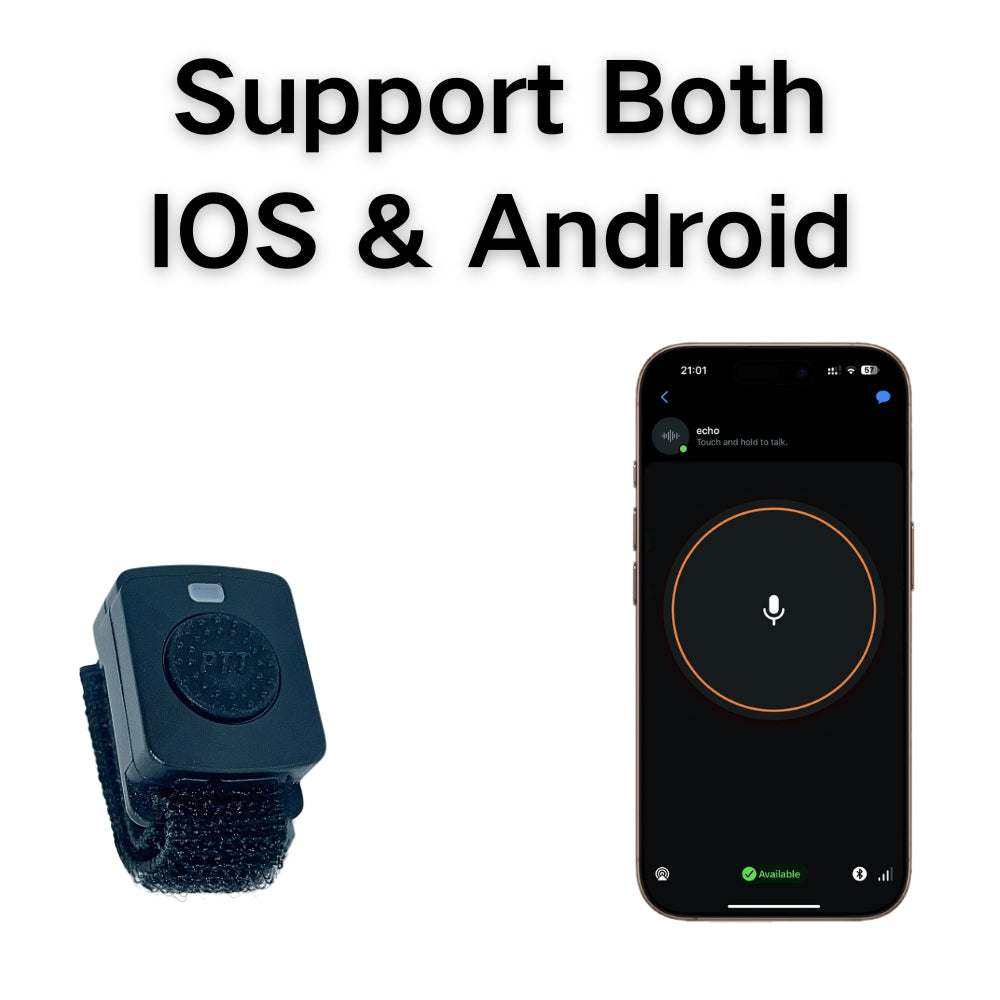 Ruyage Bluetooth PTT Transmit Button for Zello Walkie Talkie App Ruyage Radio