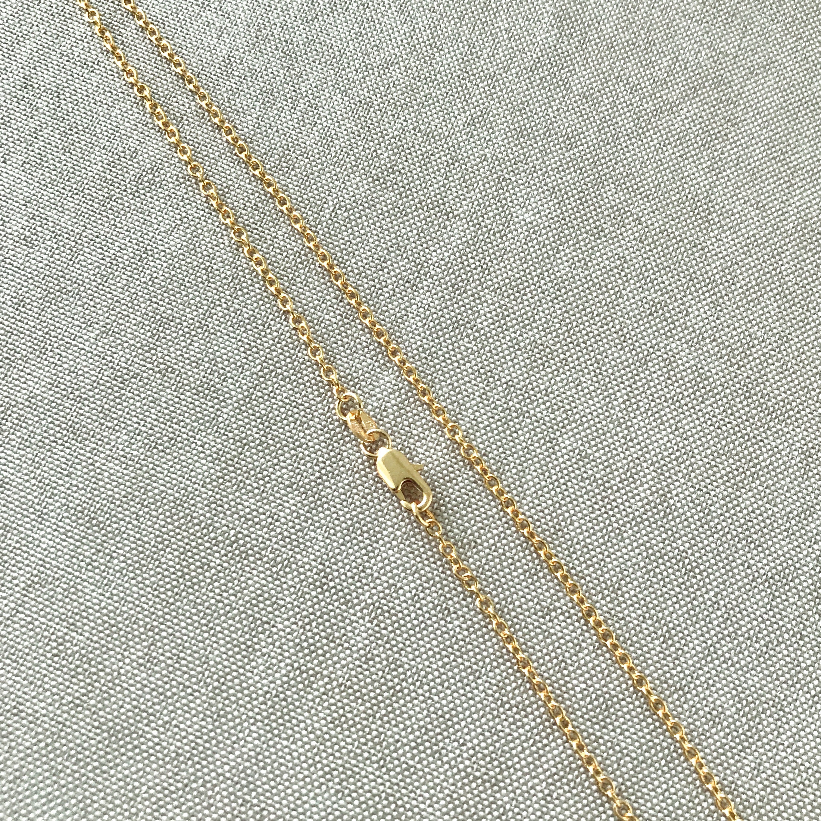CLEARANCE - 24" 18KT Yellow Gold Filled Chain - MEDIUM LINK 3mm - 24 Inch - Lobster Claw Clasp - 18 Karat KT YGF - Cable Chain Necklace The Attic Exchange