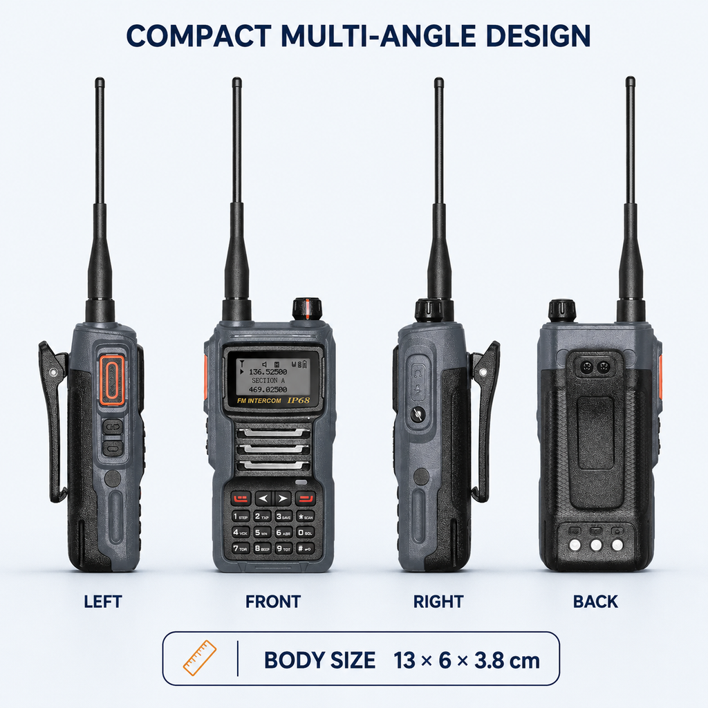 RUYAGE UV8D IP68 Waterproof 6 Band Walkie Talkie Ruyage Radio