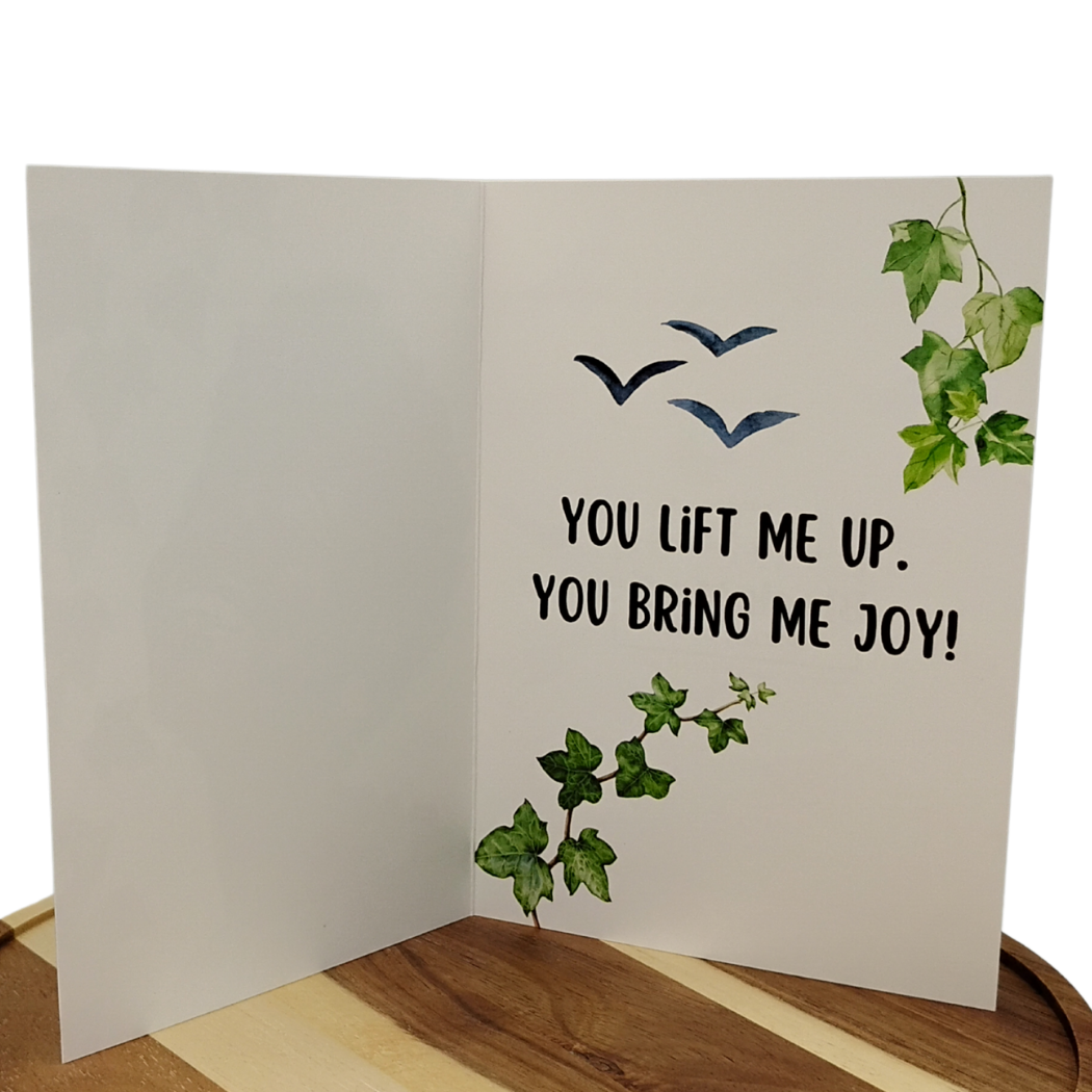 Gratitude Greeting Card | Lift Me Up & Bring Me Joy Black Magic Social Club