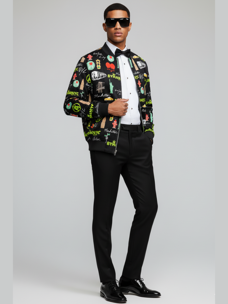 Limited Edition Jacket Manhattan Mosaic Nocturne – BYMANYC ® New York BYMANYC ® New York