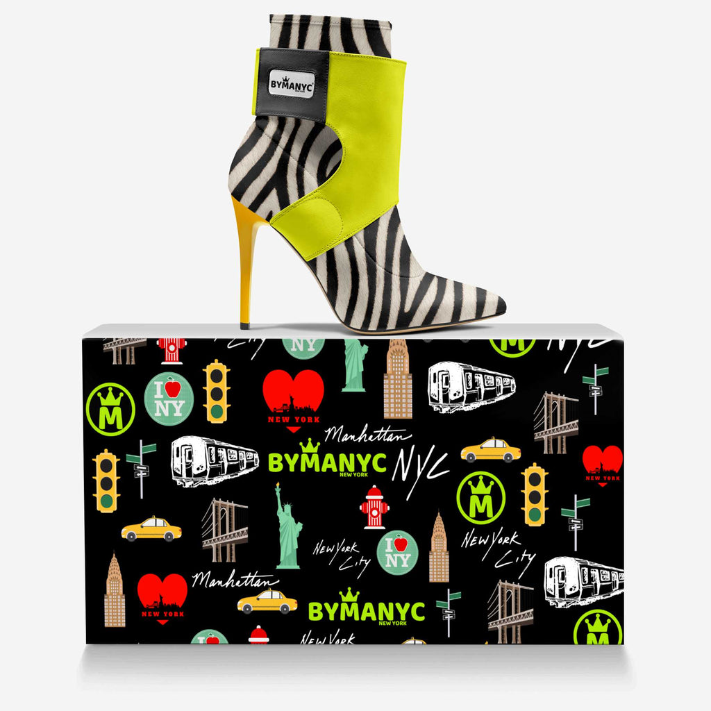 Limited Edition Vegan Stiletto Boots BYMANYC ® New York Futurista Noir BYMANYC ® New York