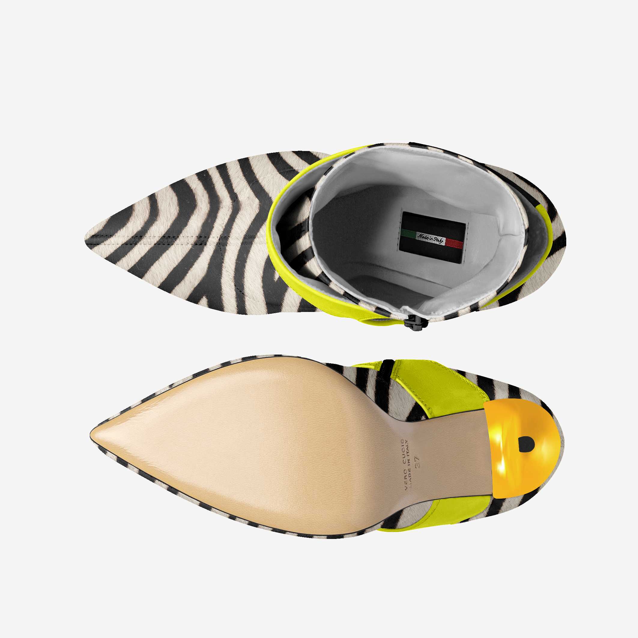 Limited Edition Vegan Stiletto Boots BYMANYC ® New York Futurista Noir BYMANYC ® New York