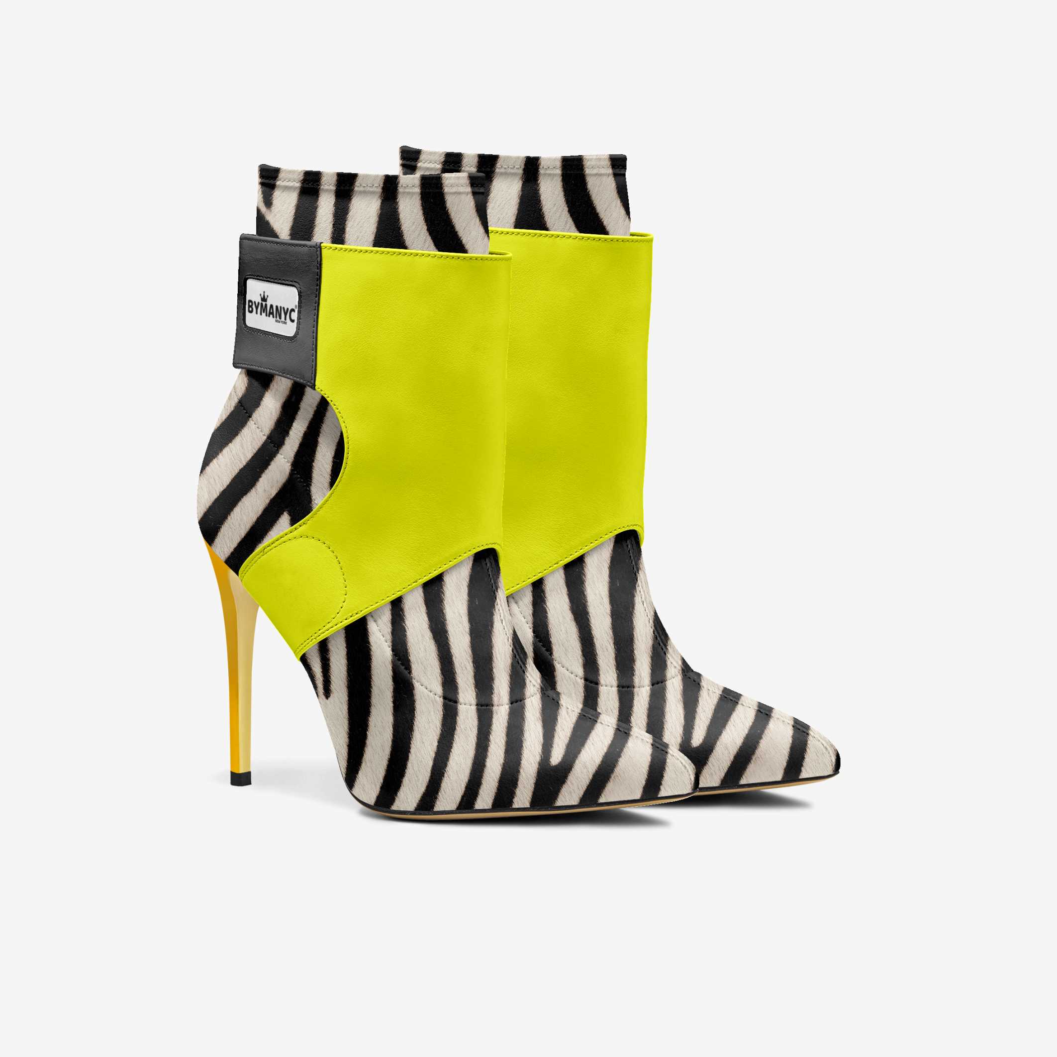 Limited Edition Vegan Stiletto Boots BYMANYC ® New York Futurista Noir BYMANYC ® New York
