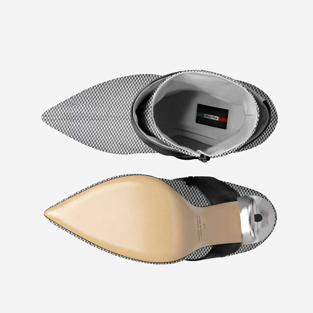 Limited Edition Vegan Stiletto Boots BYMANYC® New York Futurista Onyx BYMANYC ® New York