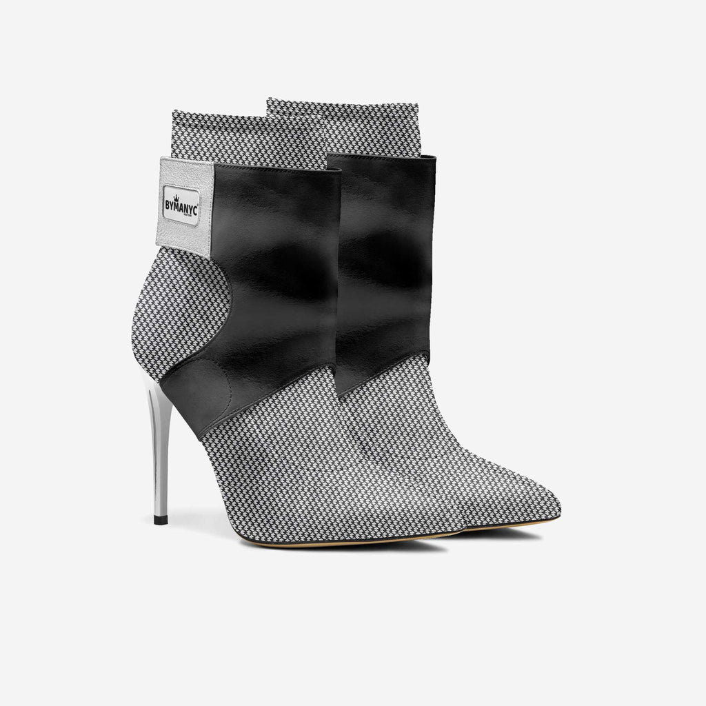 Limited Edition Vegan Stiletto Boots BYMANYC® New York Futurista Onyx BYMANYC ® New York