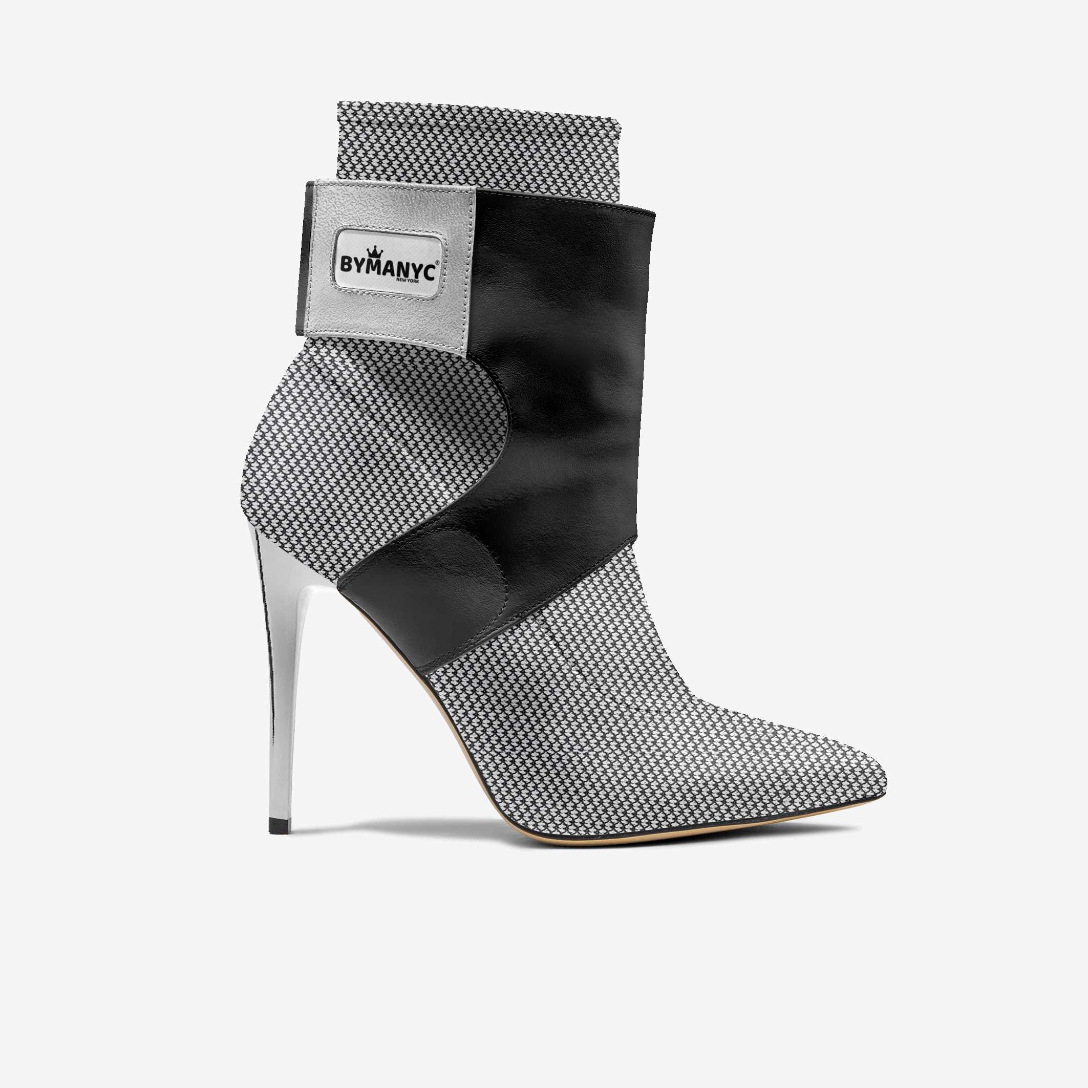 Limited Edition Vegan Stiletto Boots BYMANYC® New York Futurista Onyx BYMANYC ® New York