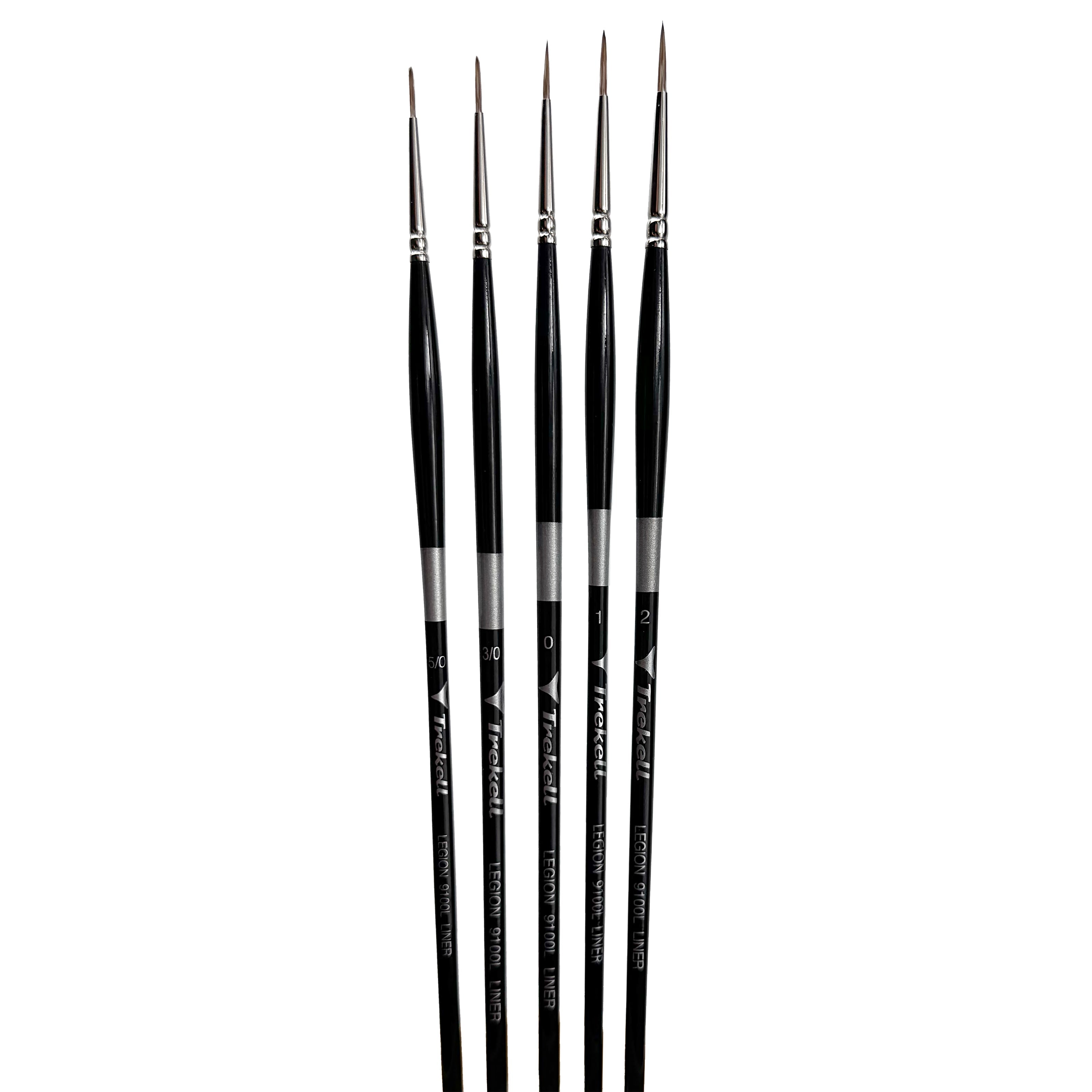Trekell Legion Complete Liner Brush Set - Long Handle Trekell Art Supplies