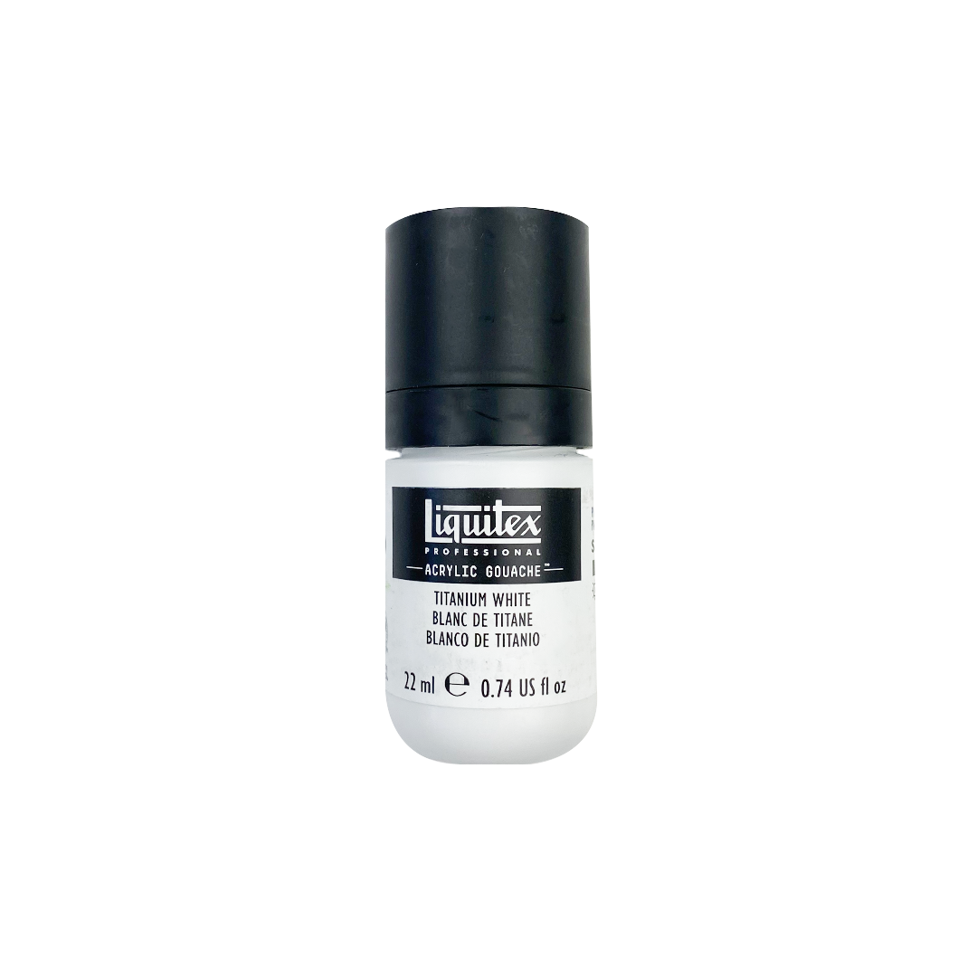 Liquitex Acrylic Gouache-22ml Titanium White ShopSketchBox
